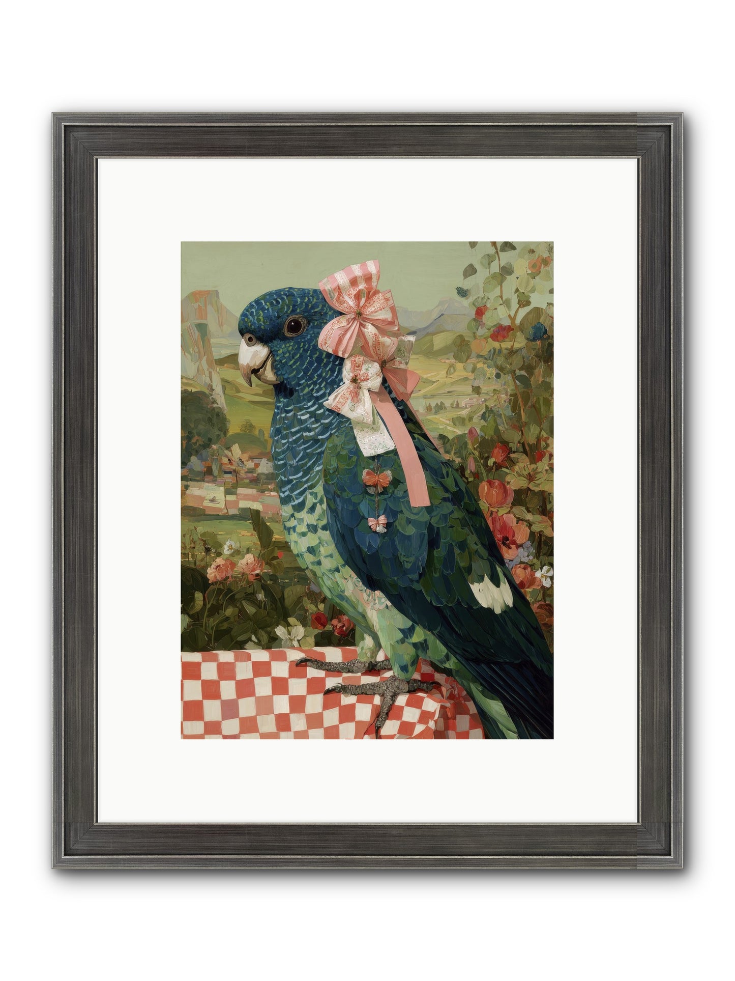 Quiet Margins Framed Print - Slimwoods Black/Silver 9x12