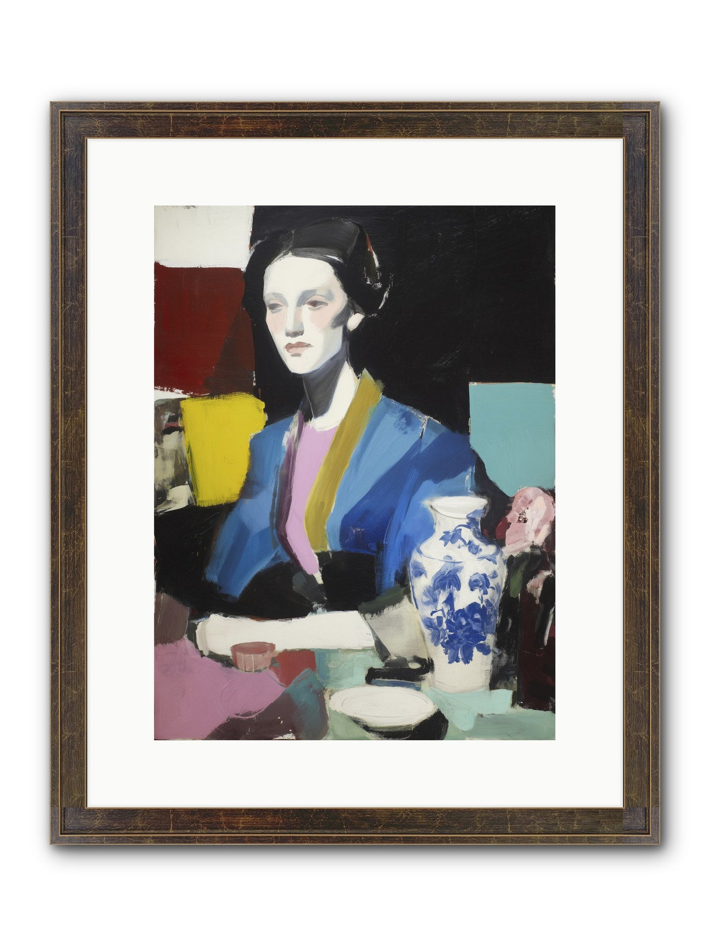 Quiet Party Royalty Framed Print - Slimwoods Black/Gold 12x16