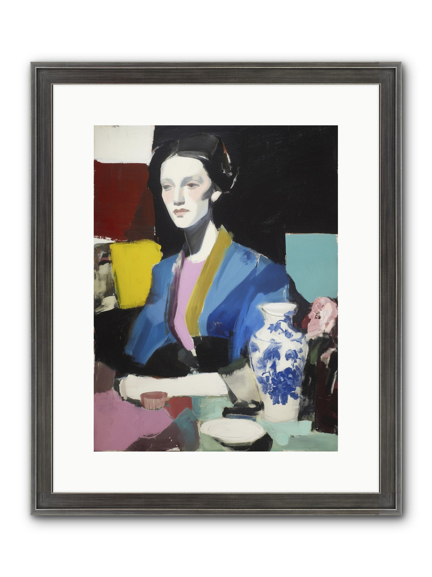 Quiet Party Royalty Framed Print - Slimwoods Black/Silver 12x16