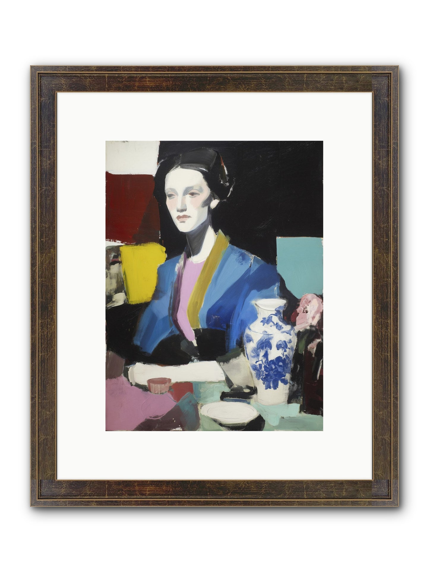 Quiet Party Royalty Framed Print - Slimwoods Black/Gold 9x12
