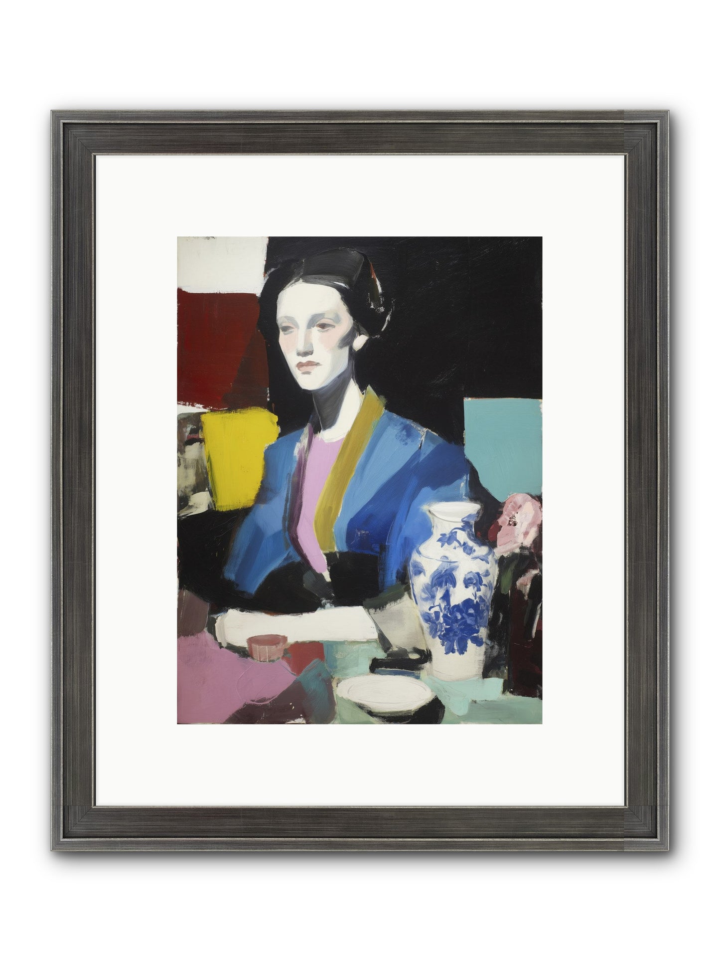 Quiet Party Royalty Framed Print - Slimwoods Black/Silver 9x12