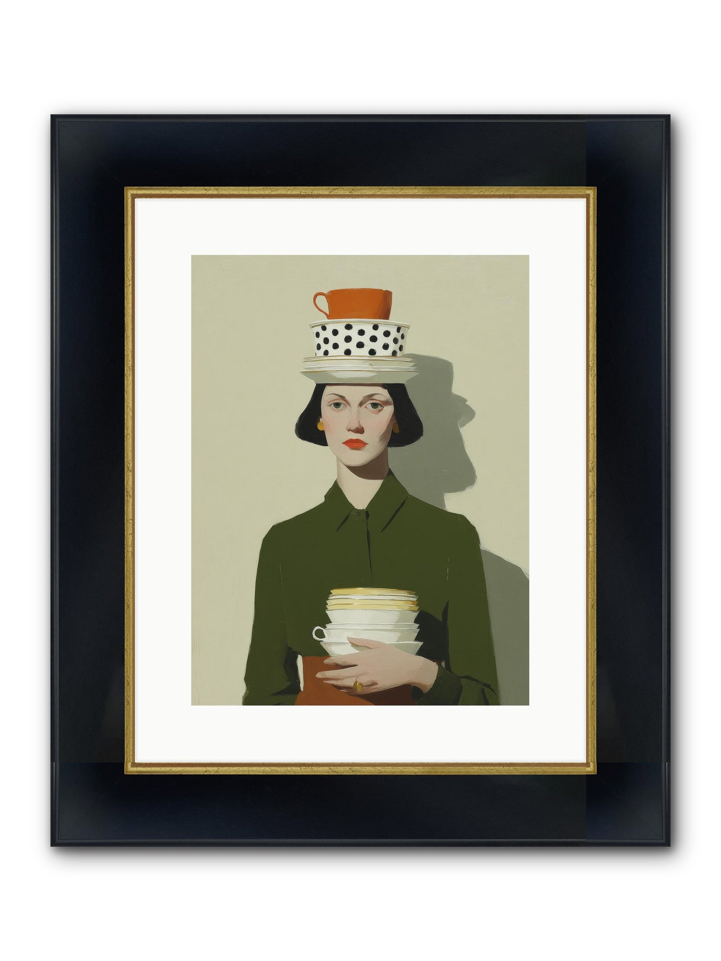 Quiet Passage Framed Print - Wide Black w/Gold 12x16