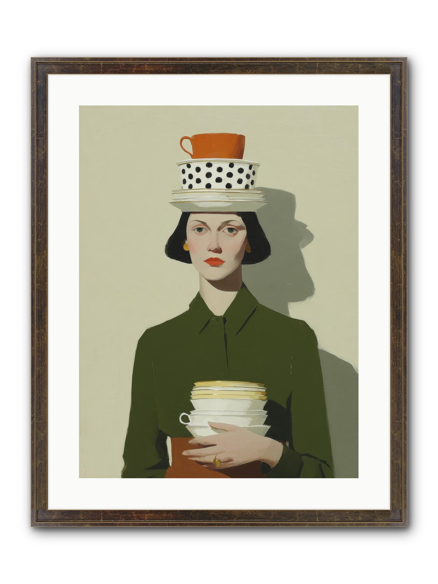 Quiet Passage Framed Print - Slimwoods Black/Gold 18x24