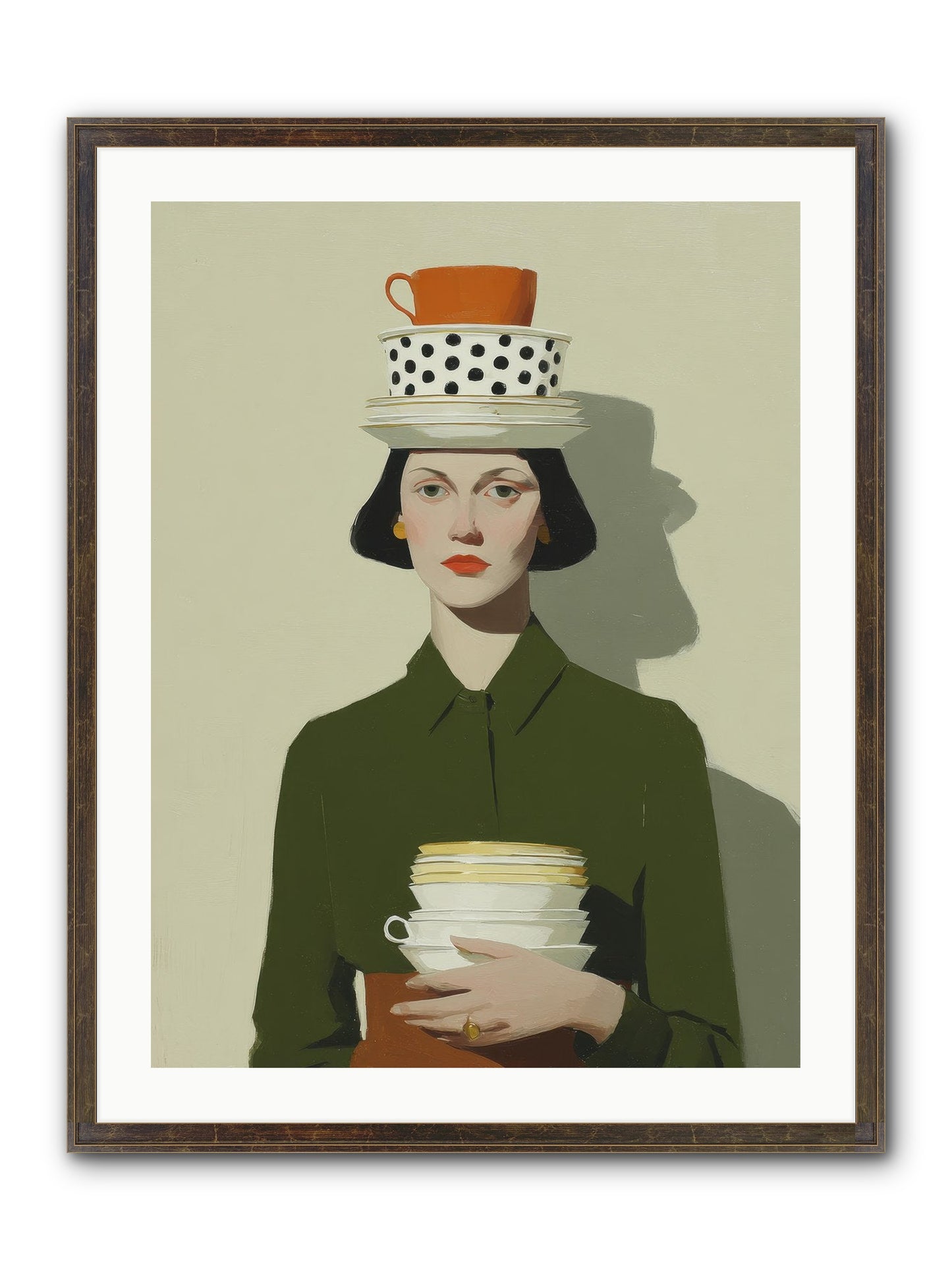 Quiet Passage Framed Print - Slimwoods Black/Gold 24x32