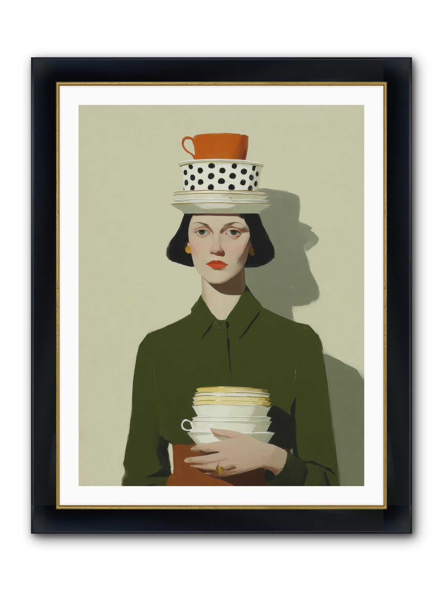 Quiet Passage Framed Print - Wide Black w/Gold 30x40