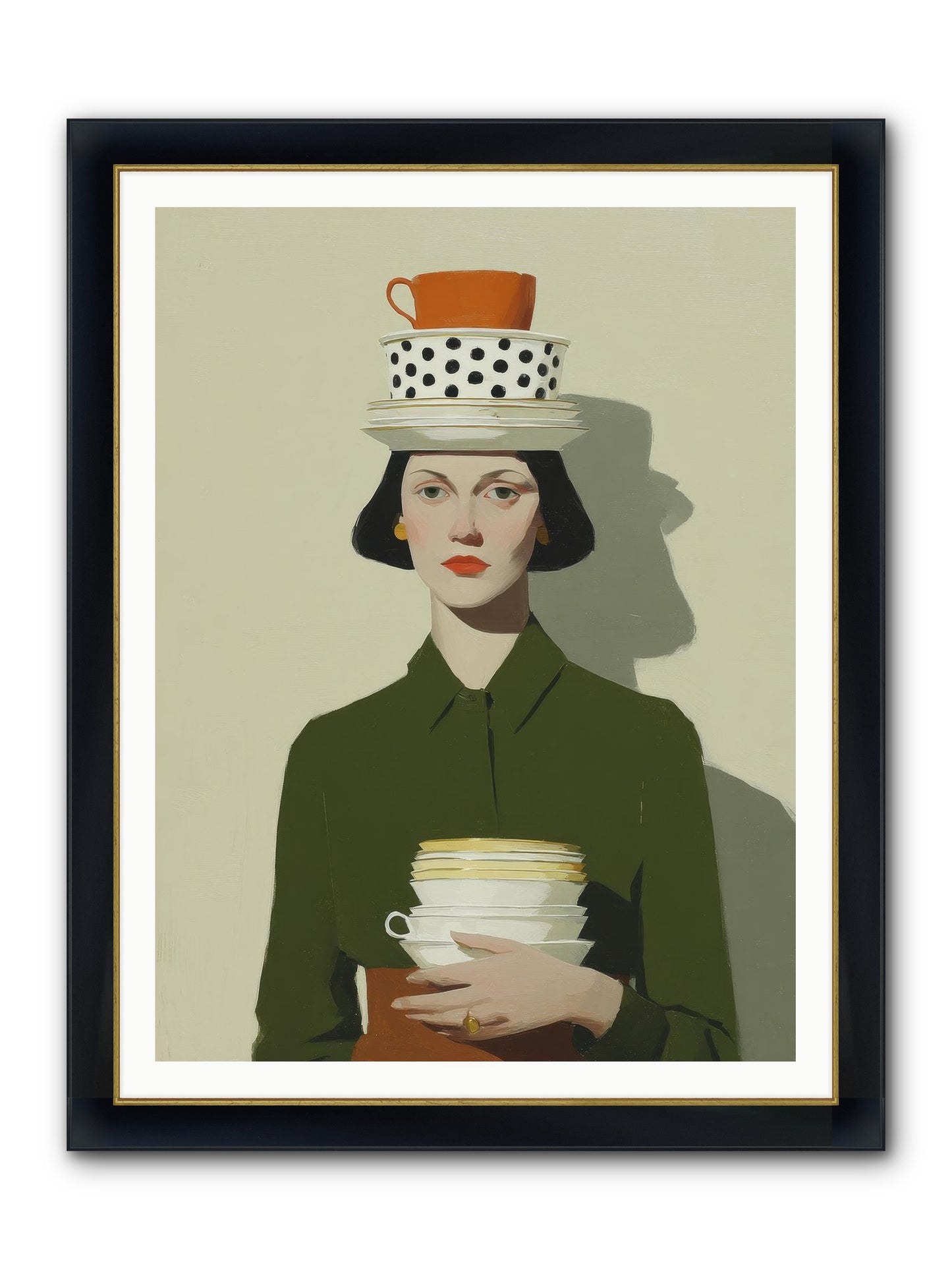 Quiet Passage Framed Print - Wide Black w/Gold 36x48