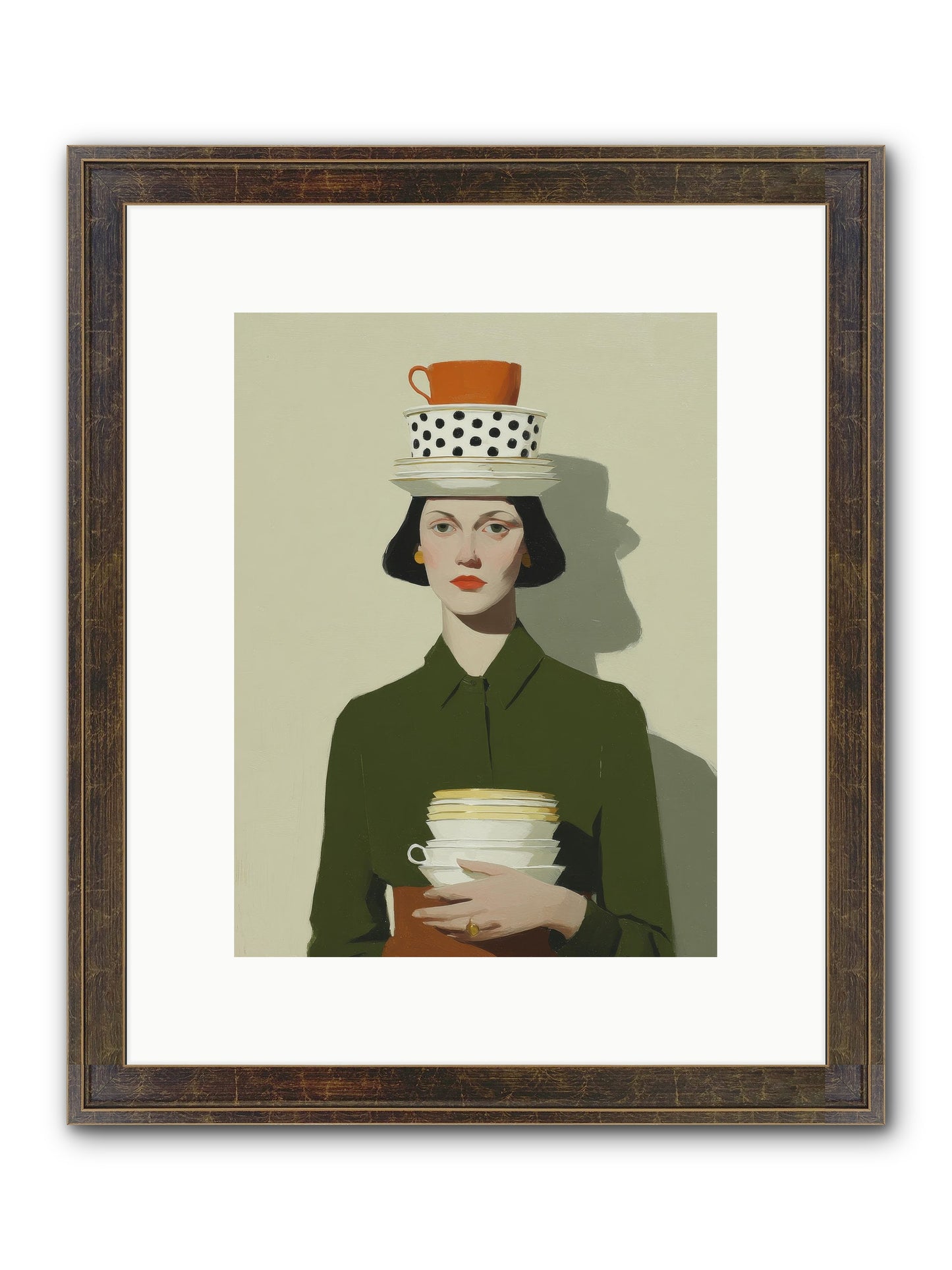 Quiet Passage Framed Print - Slimwoods Black/Gold 9x12