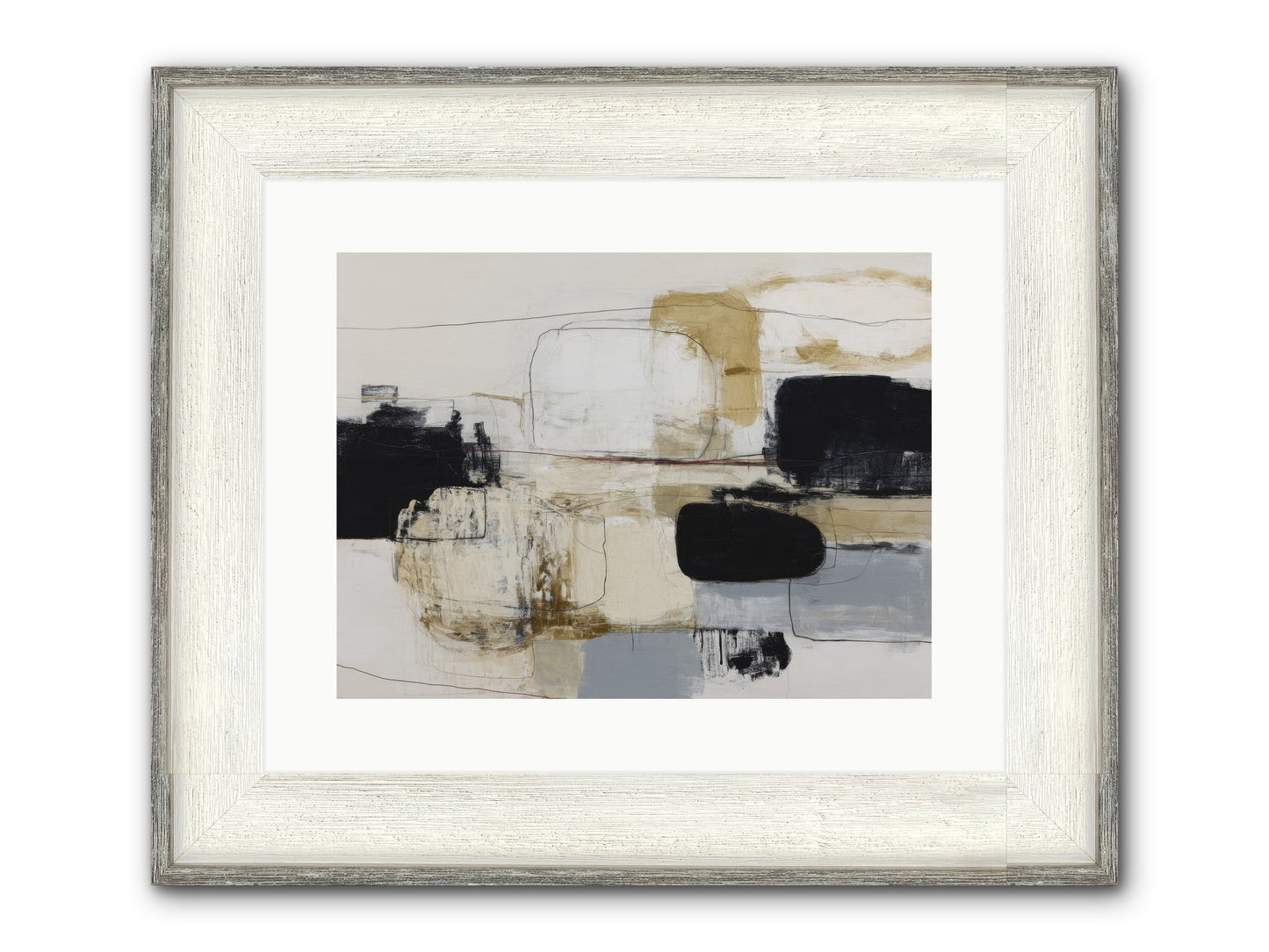 Quiet Revolution Framed Print - Driftwood White 16x12