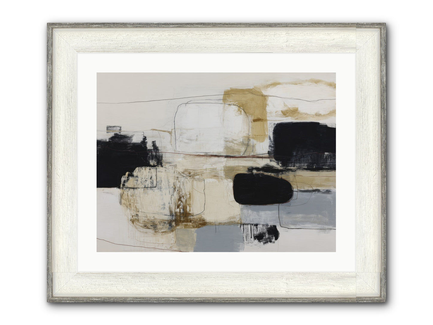 Quiet Revolution Framed Print - Driftwood White 24x18