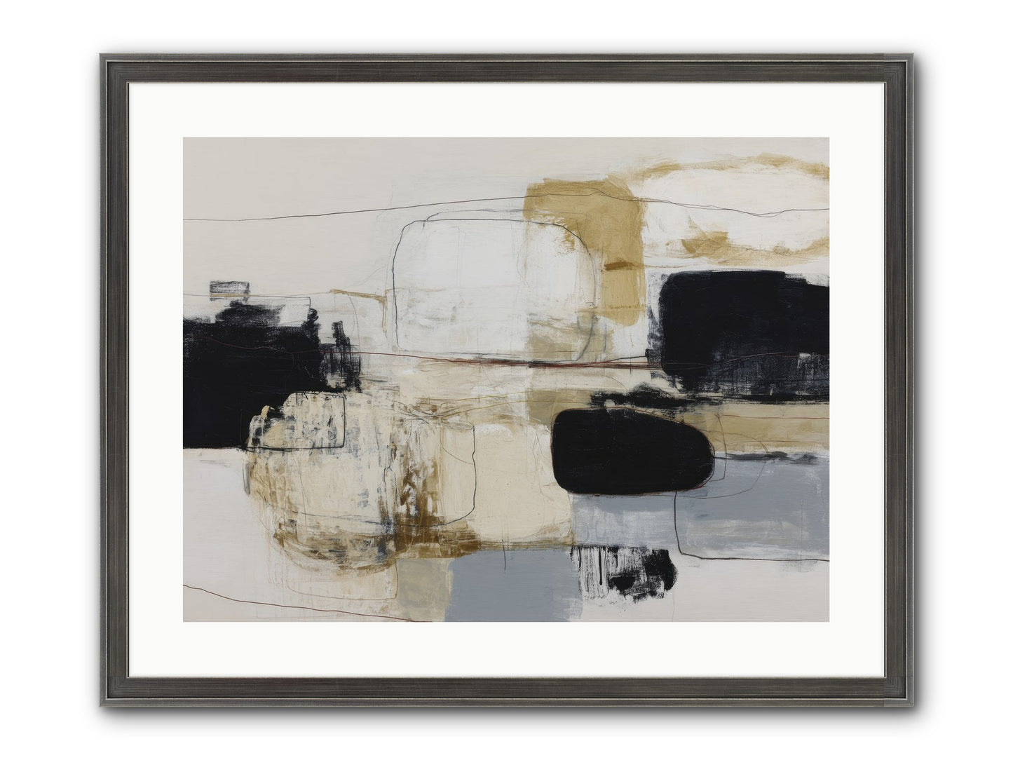 Quiet Revolution Framed Print - Slimwoods Black/Silver 24x18