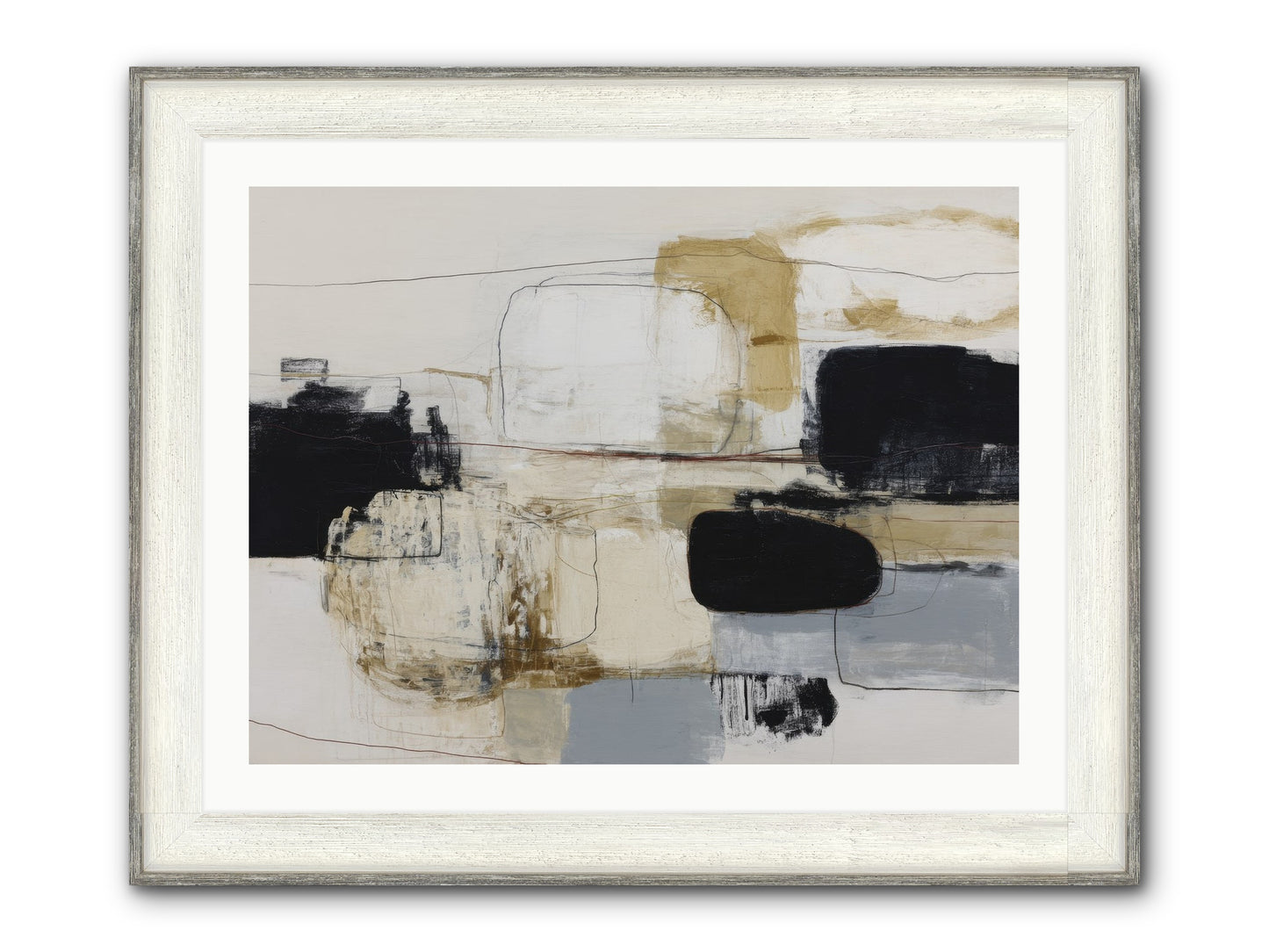 Quiet Revolution Framed Print - Driftwood White 32x24