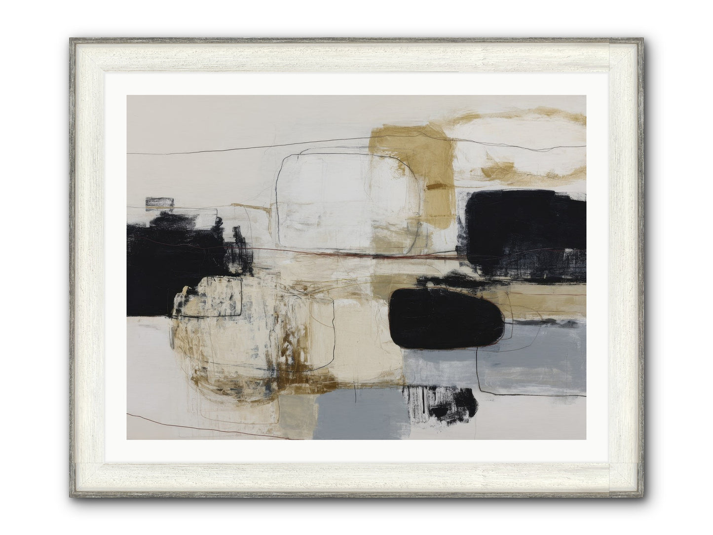 Quiet Revolution Framed Print - Driftwood White 40x30