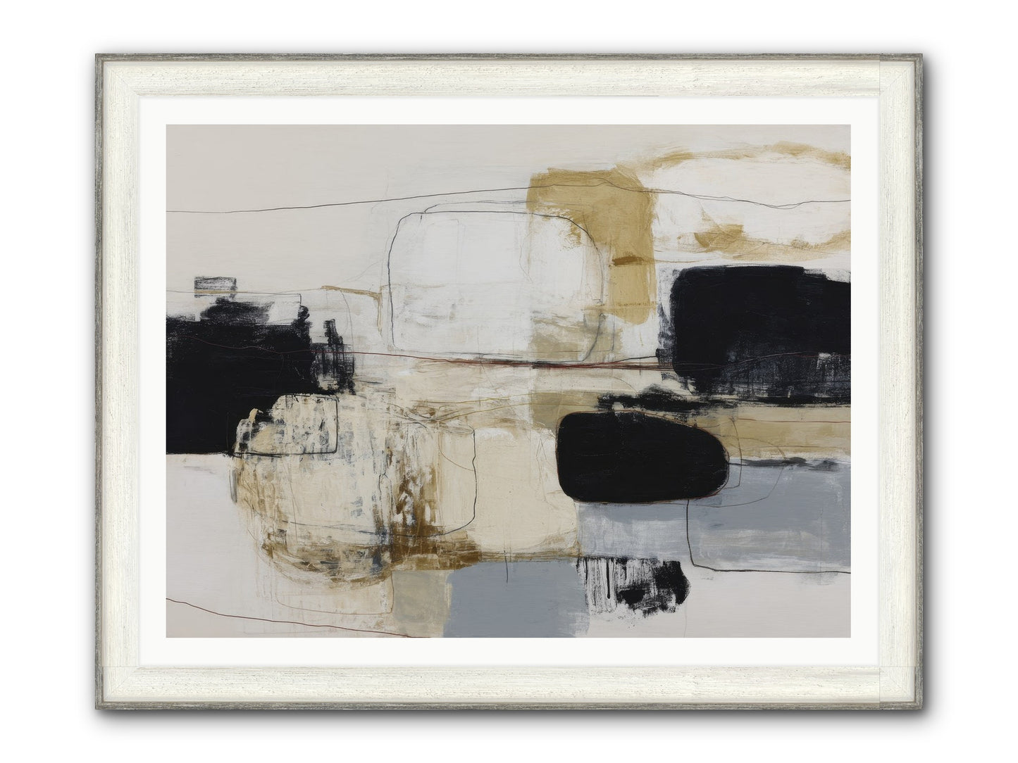 Quiet Revolution Framed Print - Driftwood White 48x36