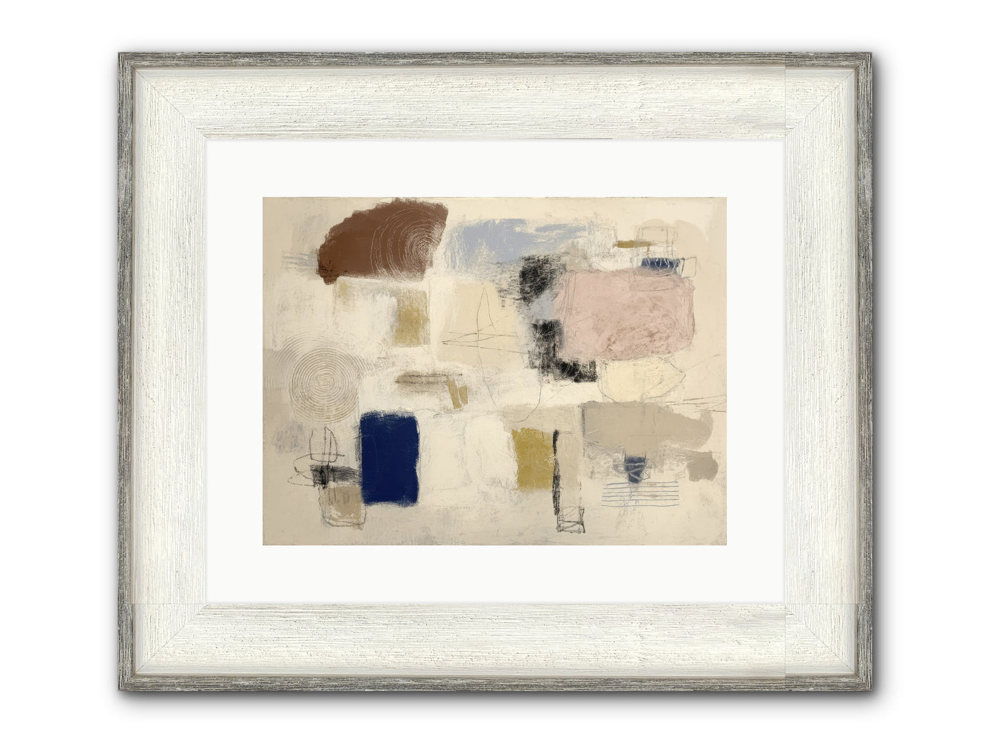Quiet Ritual Framed Print - Driftwood White 16x12