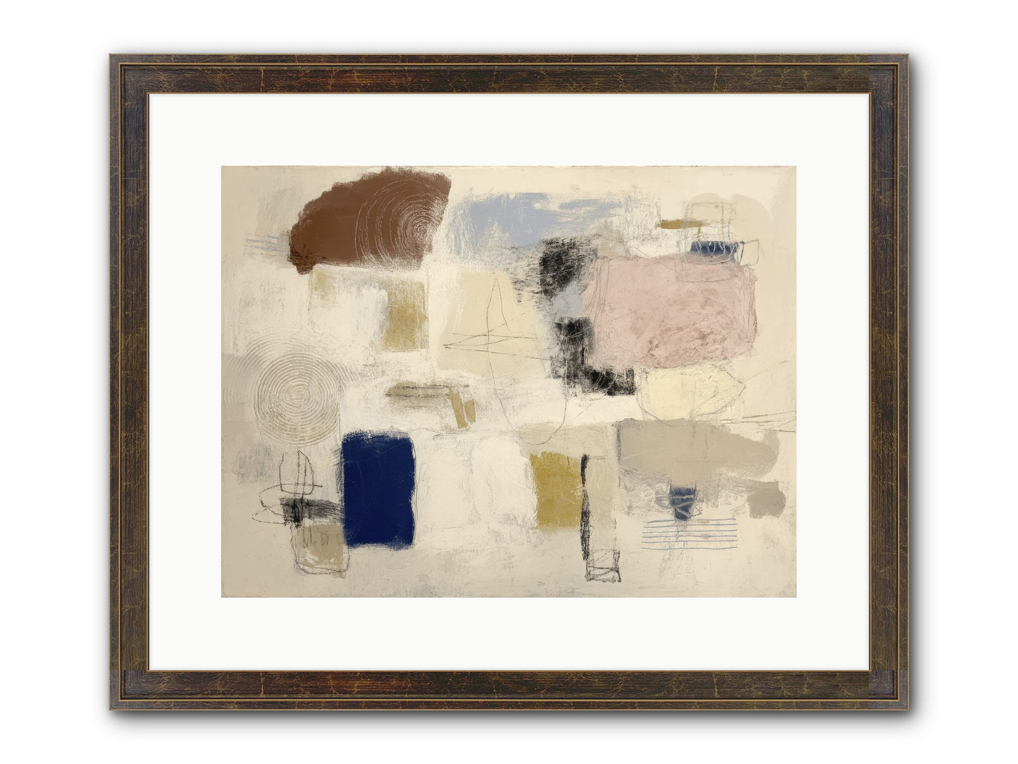 Quiet Ritual Framed Print - Slimwoods Black/Gold 16x12