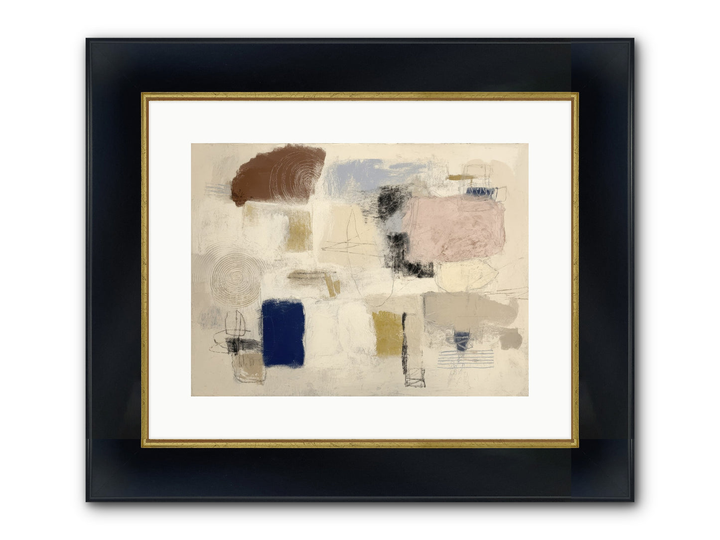 Quiet Ritual Framed Print - Wide Black w/Gold 16x12