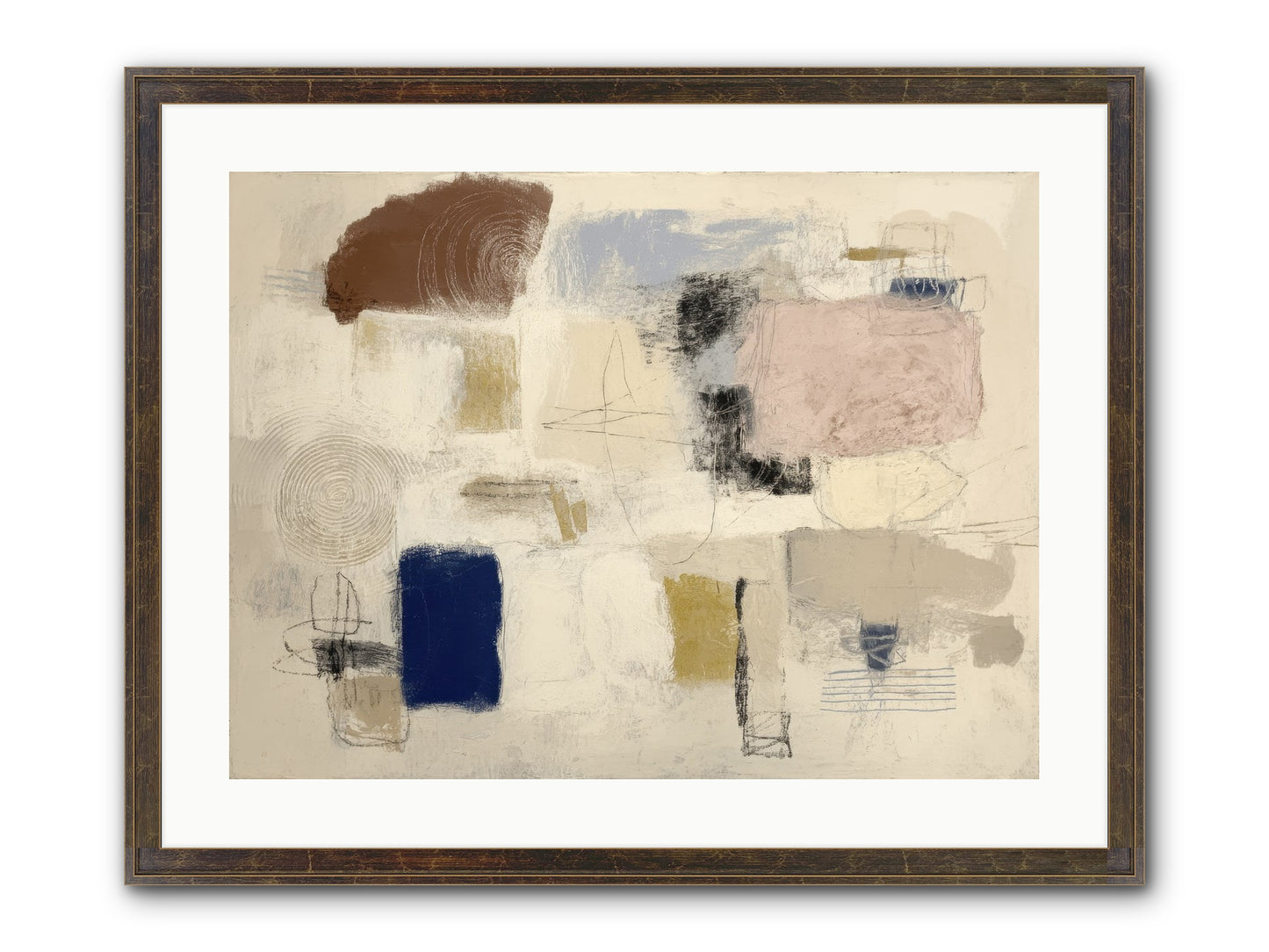 Quiet Ritual Framed Print - Slimwoods Black/Gold 24x18