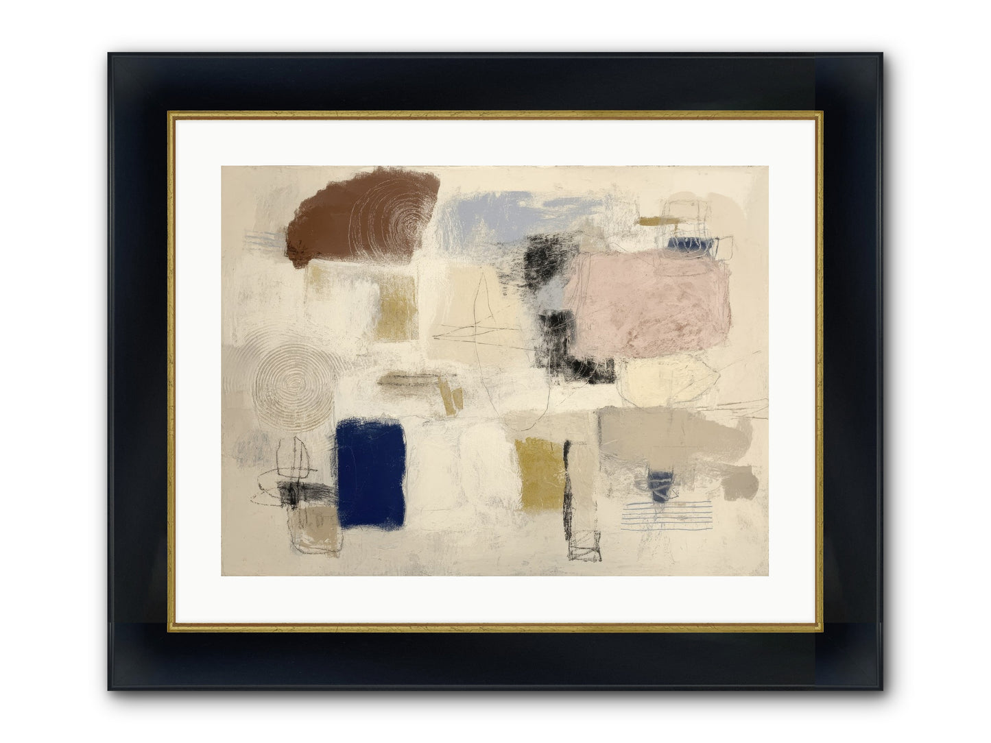 Quiet Ritual Framed Print - Wide Black w/Gold 24x18