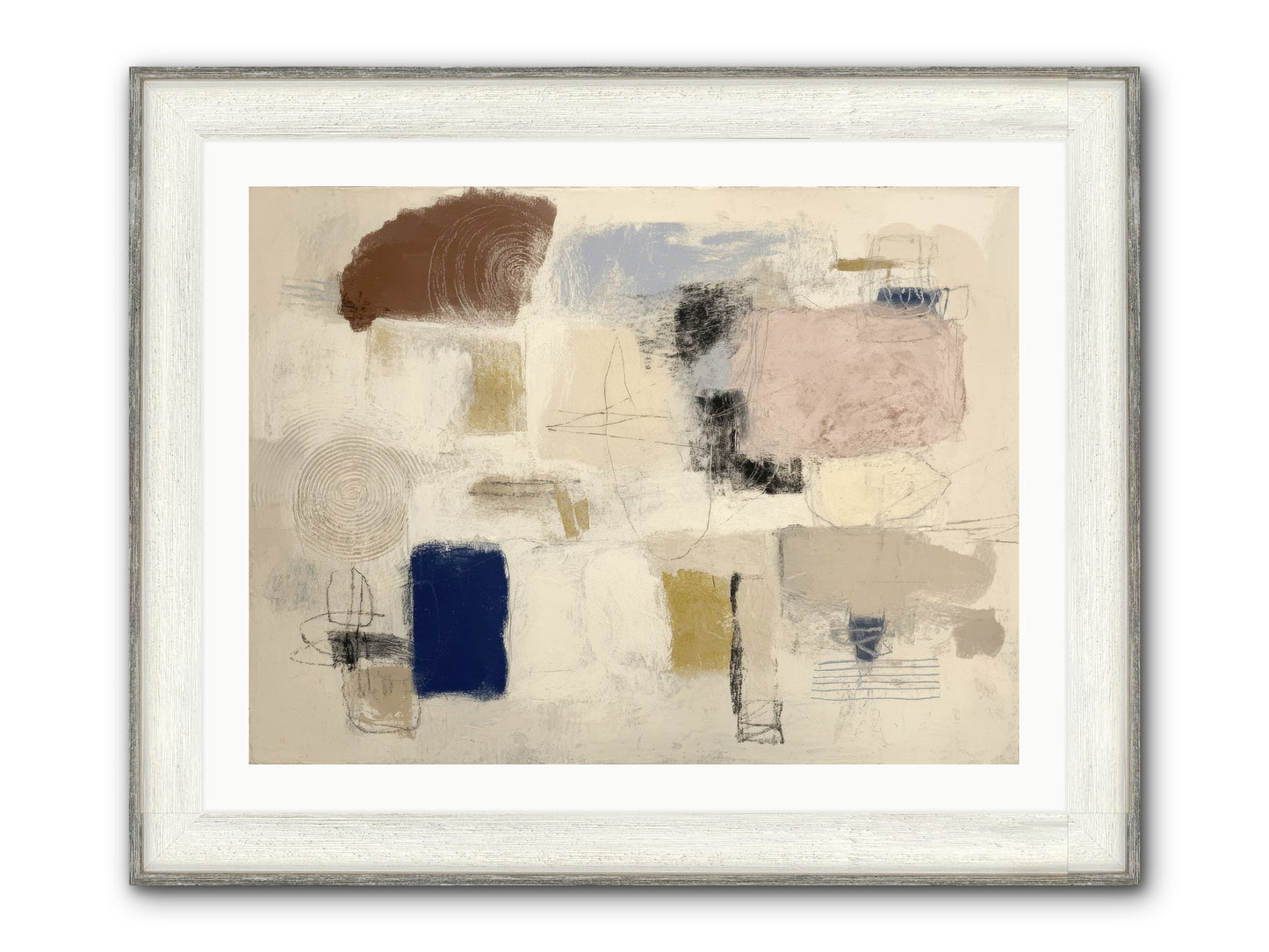 Quiet Ritual Framed Print - Driftwood White 32x24