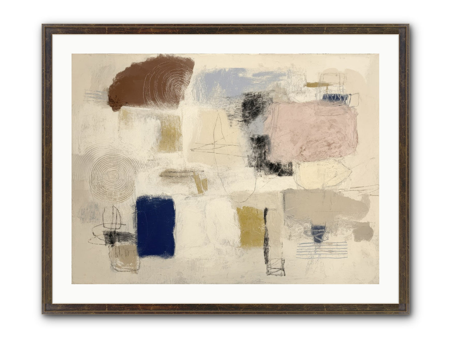 Quiet Ritual Framed Print - Slimwoods Black/Gold 32x24
