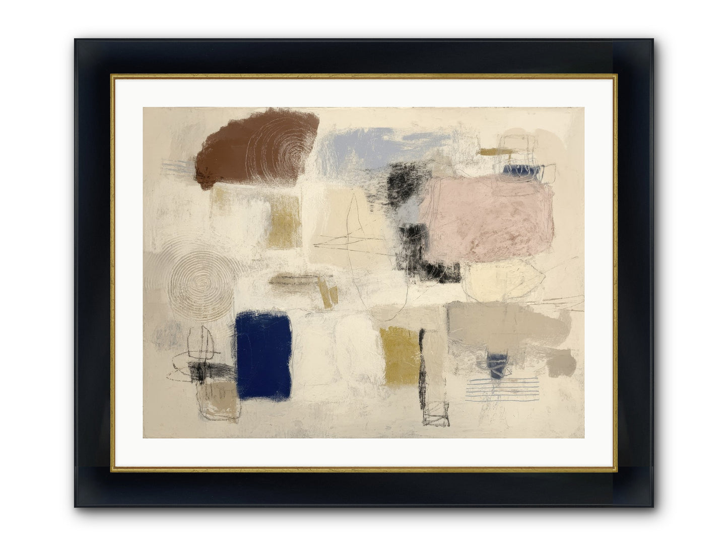 Quiet Ritual Framed Print - Wide Black w/Gold 32x24