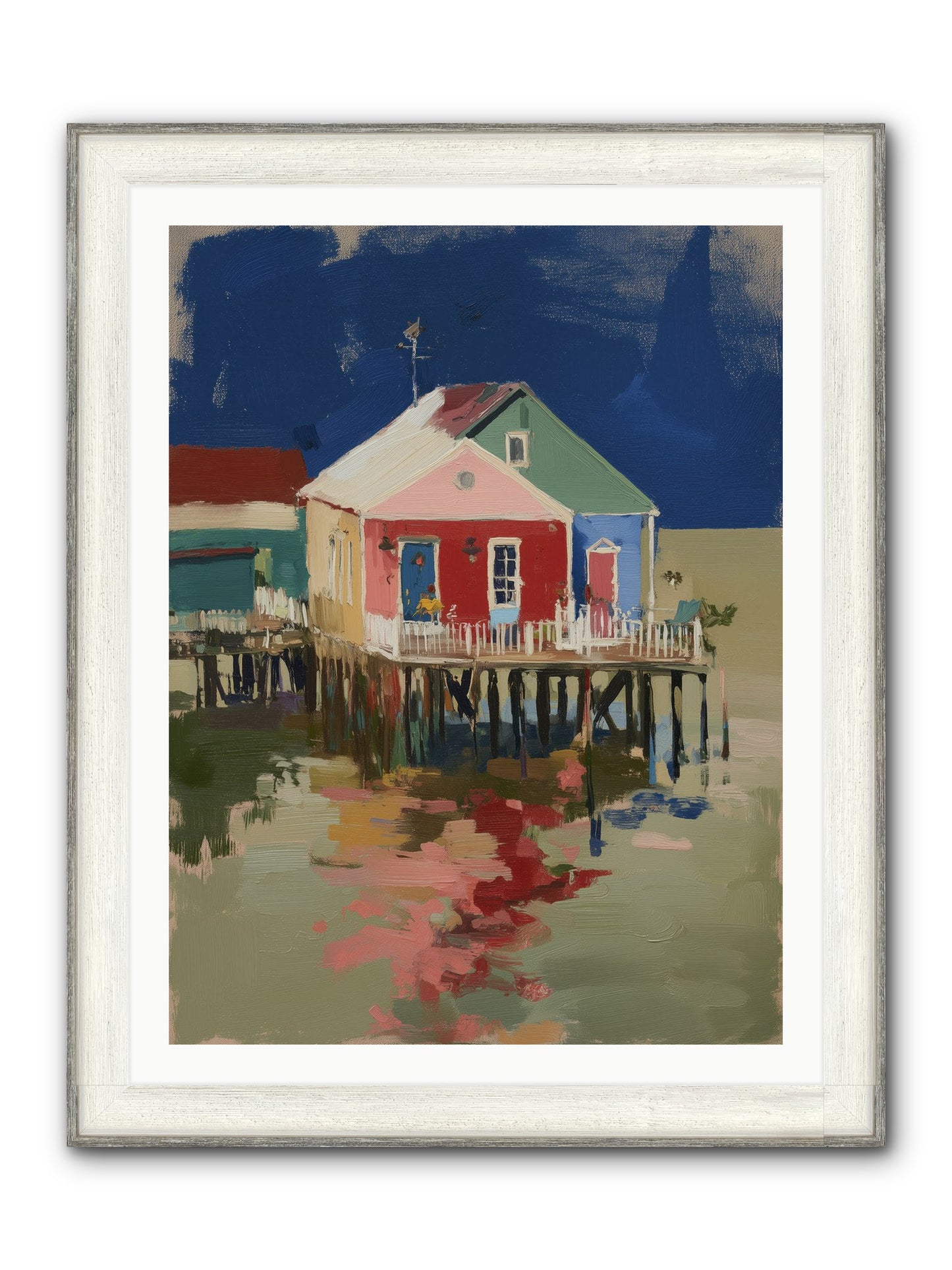Quiet Spirits Framed Print - Driftwood White 30x40