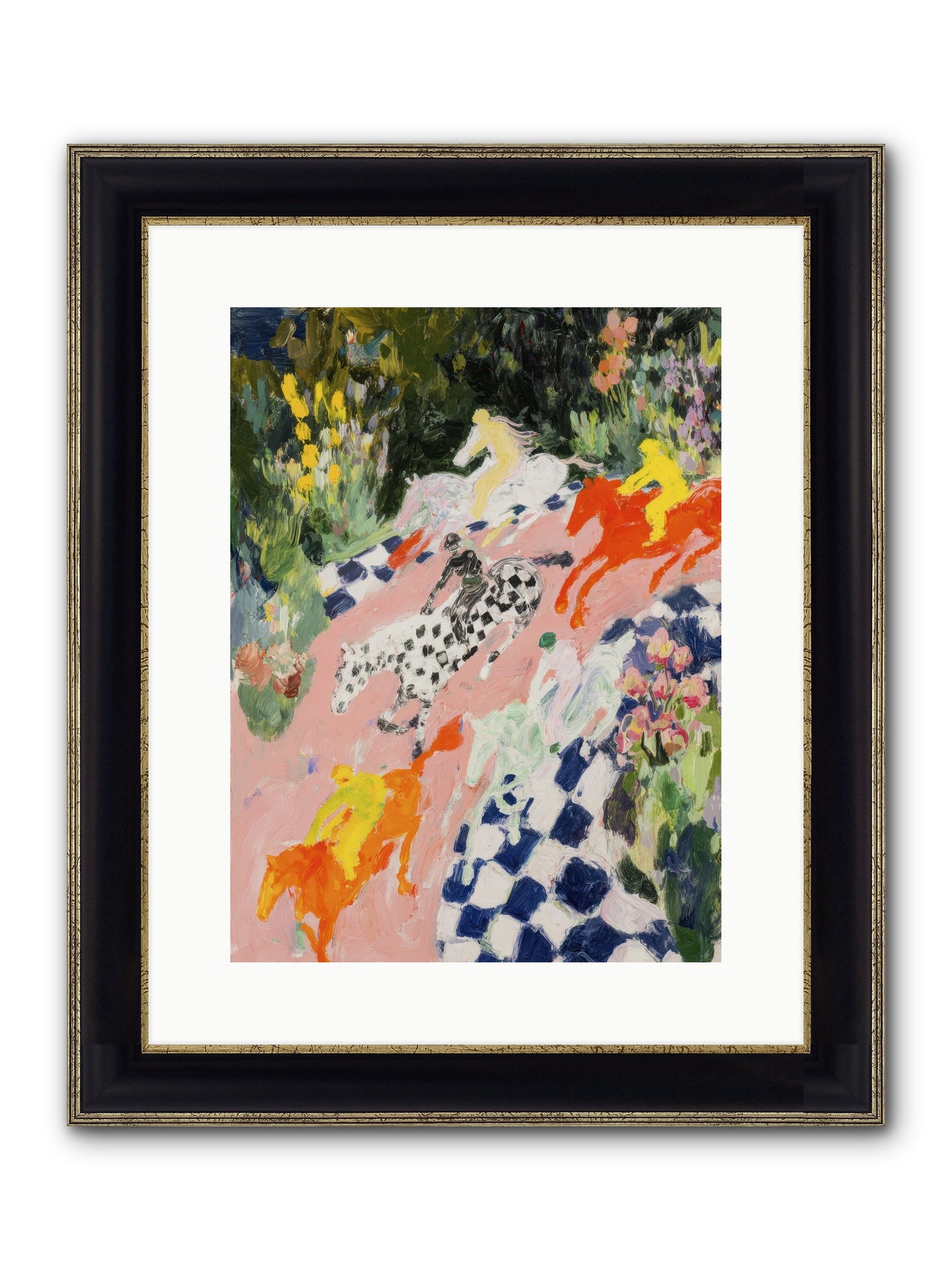 Quiet Sessions Framed Print - Black & Gold 12x16