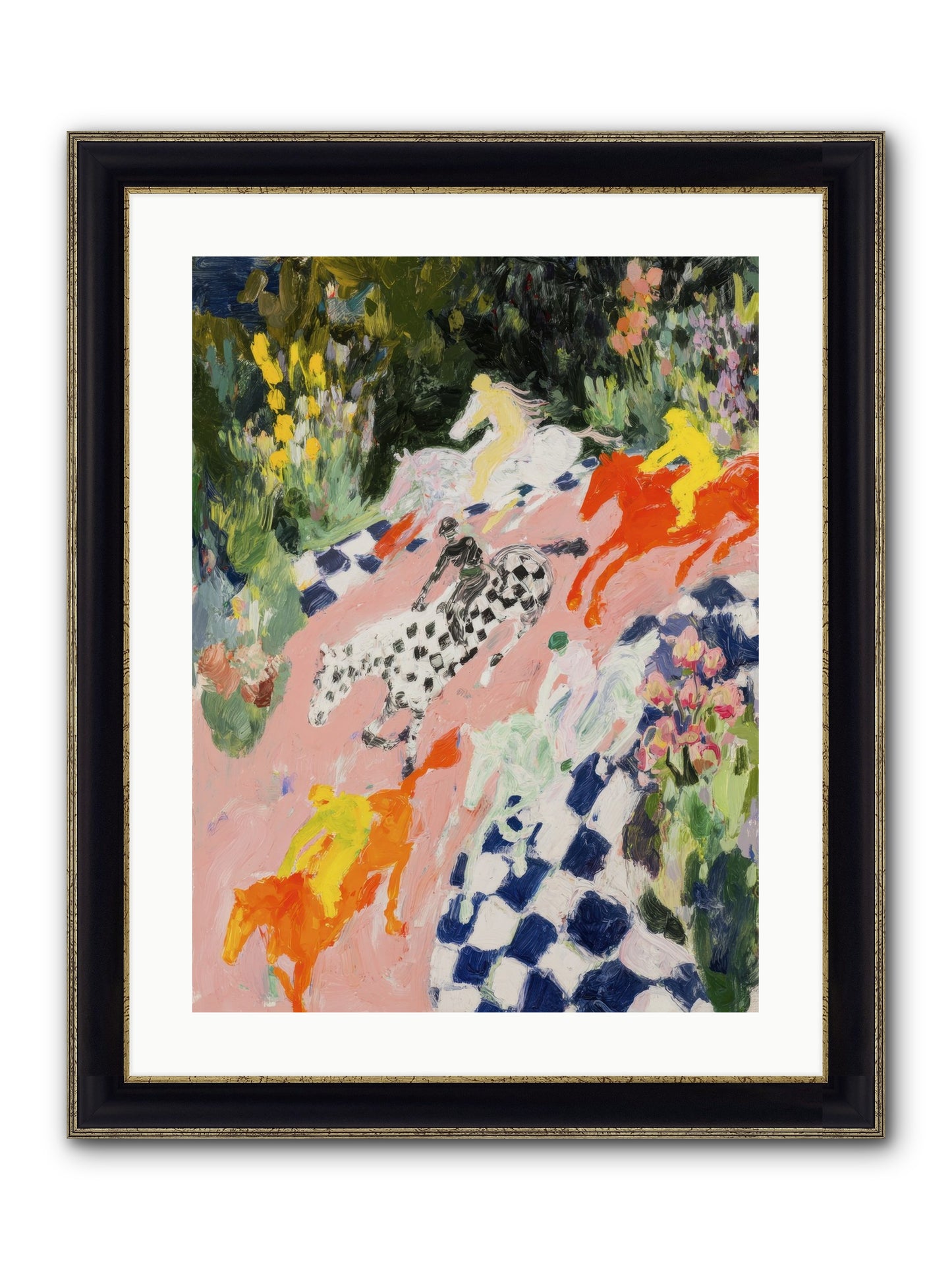 Quiet Sessions Framed Print - Black & Gold 18x24