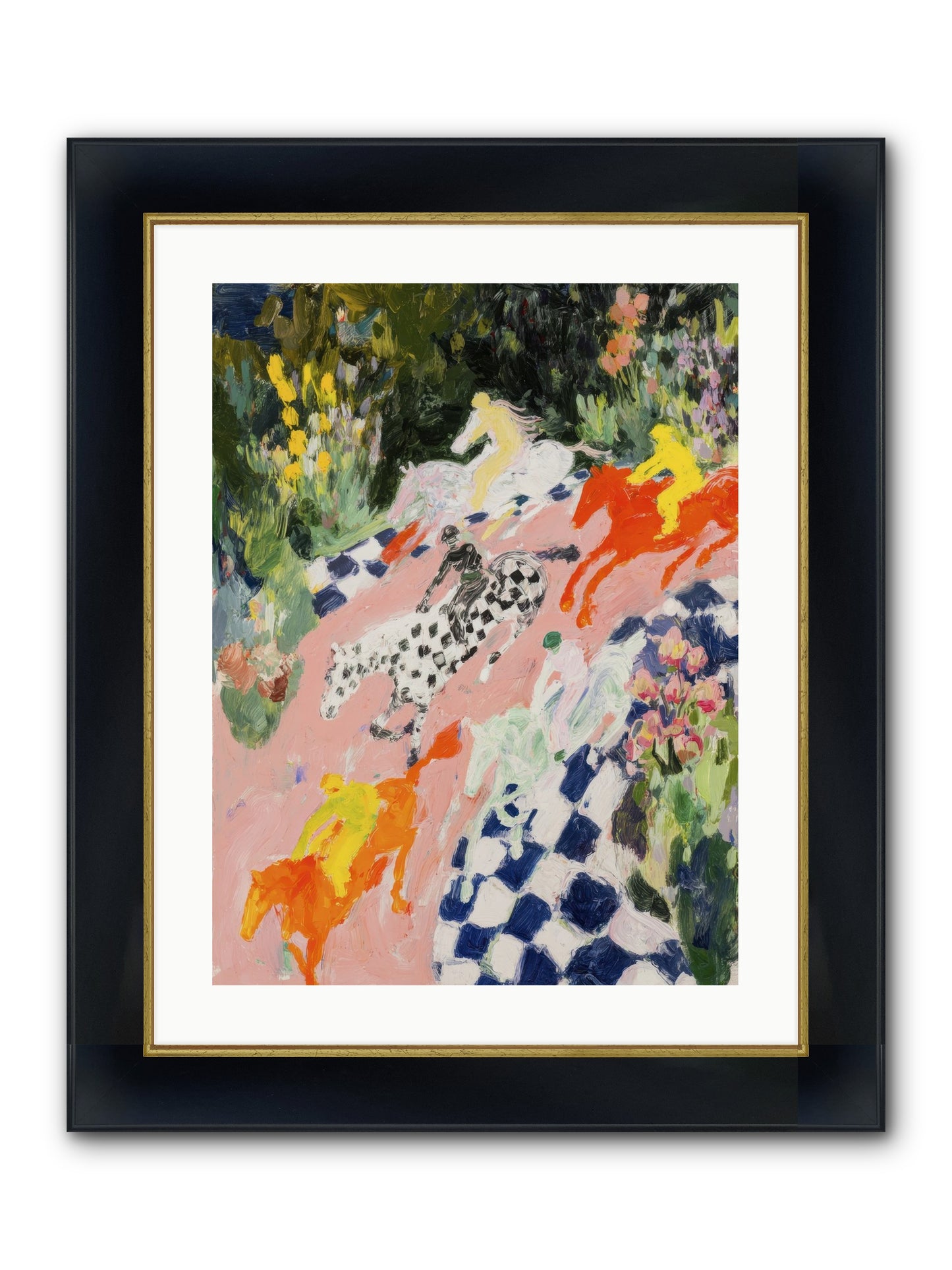 Quiet Sessions Framed Print - Wide Black w/Gold 18x24