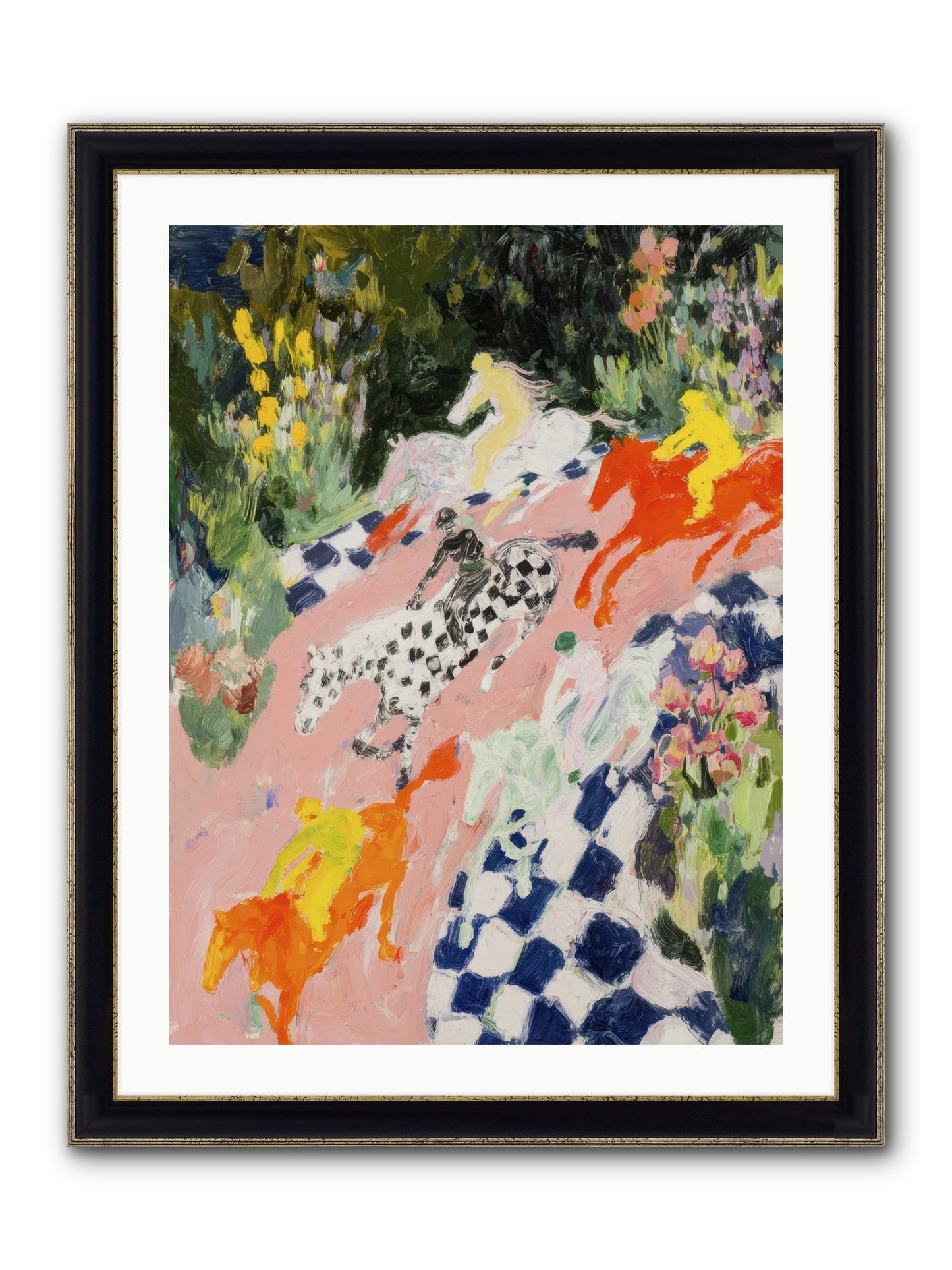 Quiet Sessions Framed Print - Black & Gold 24x32
