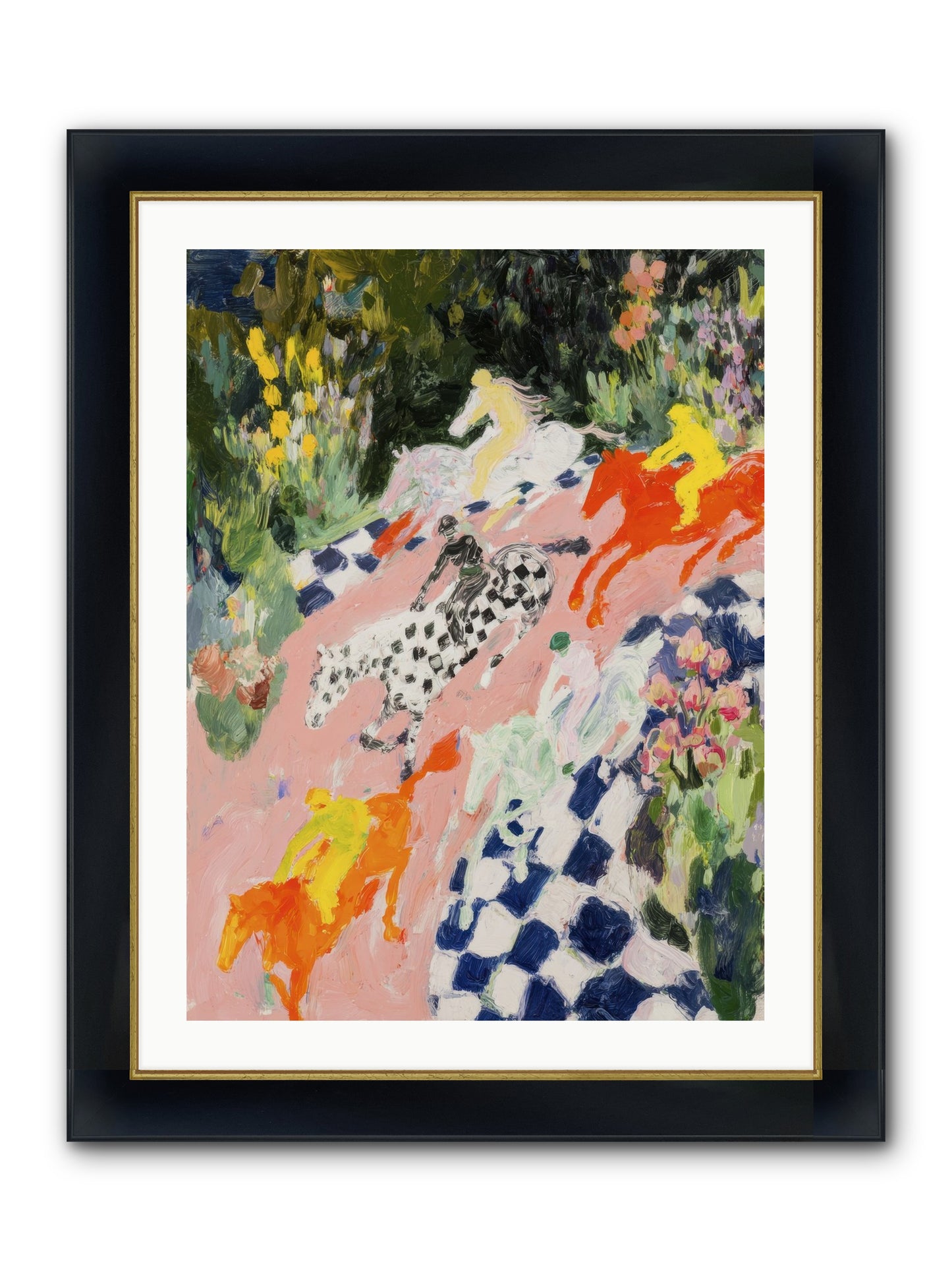 Quiet Sessions Framed Print - Wide Black w/Gold 24x32