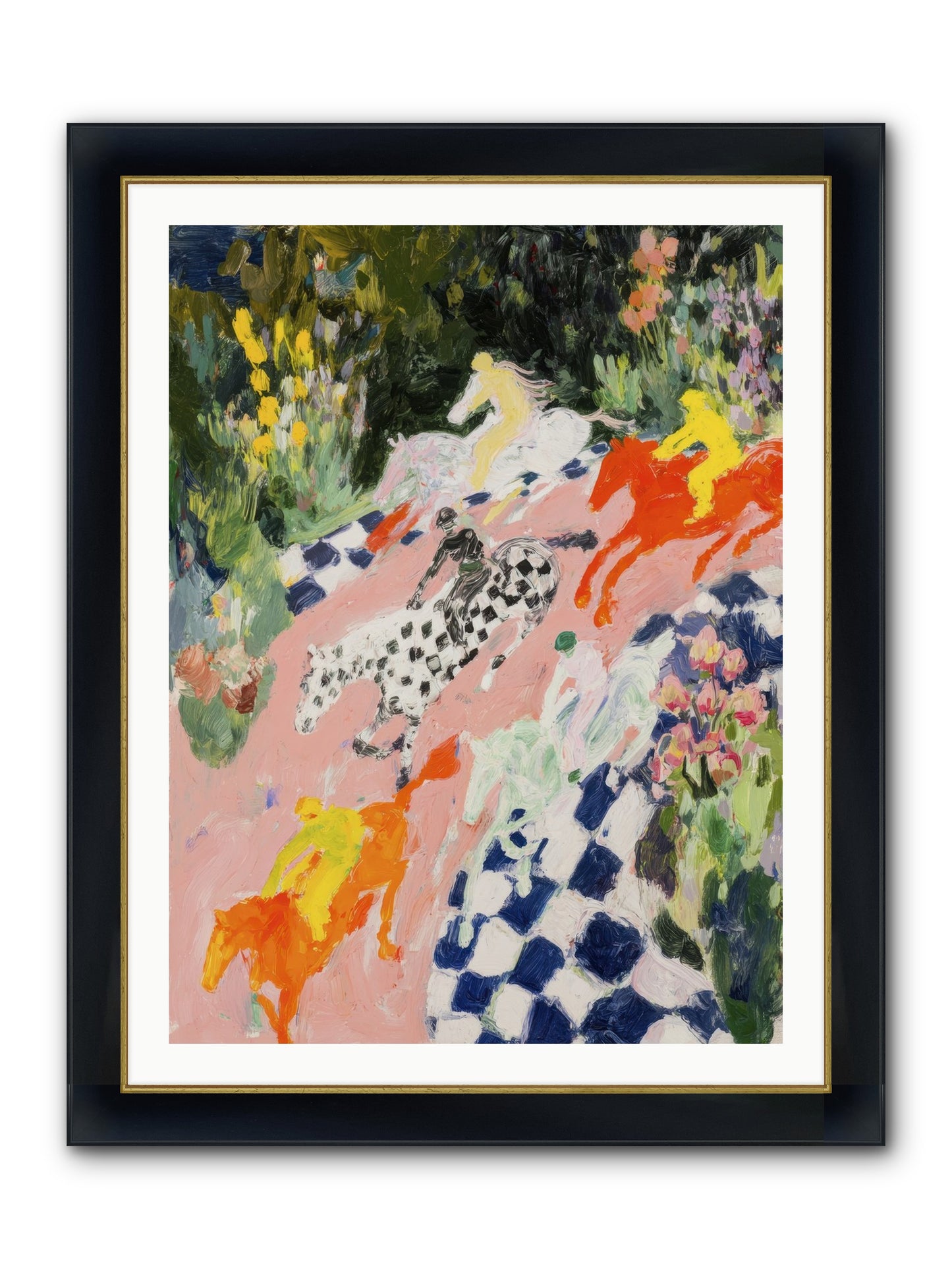 Quiet Sessions Framed Print - Wide Black w/Gold 30x40