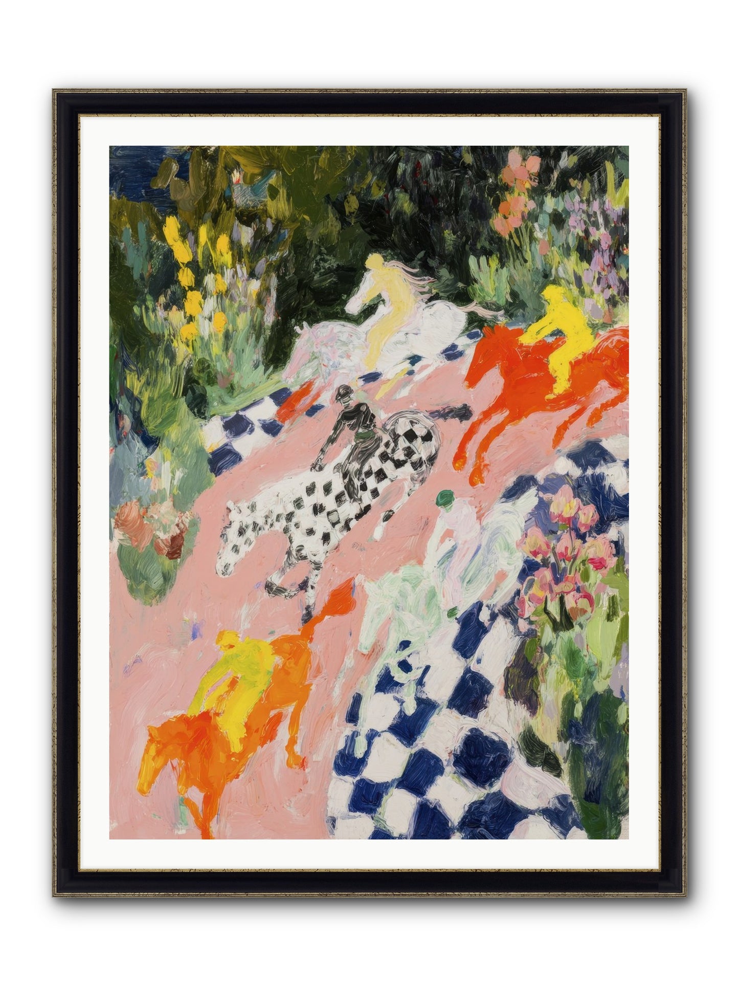 Quiet Sessions Framed Print - Black & Gold 36x48