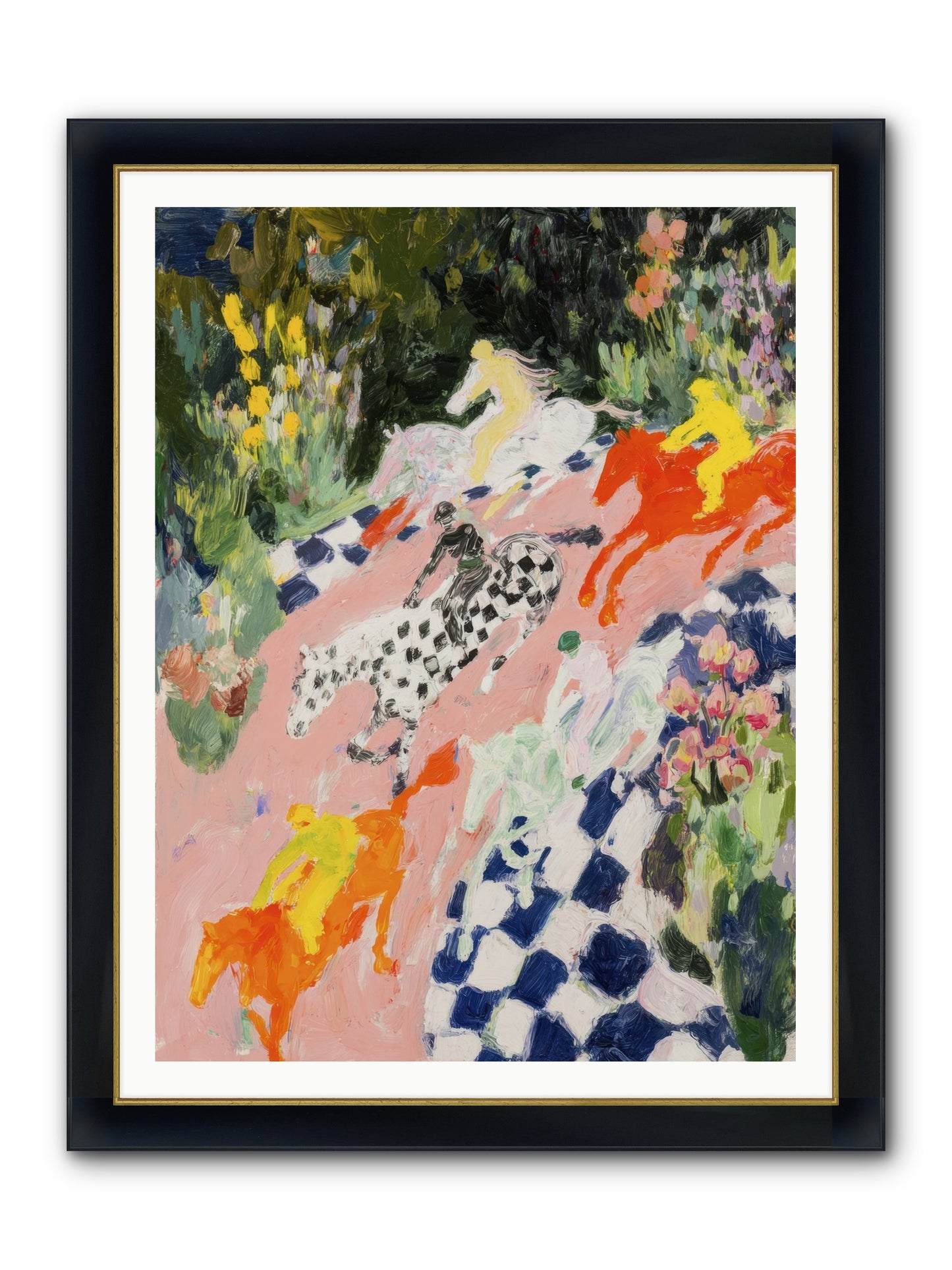 Quiet Sessions Framed Print - Wide Black w/Gold 36x48