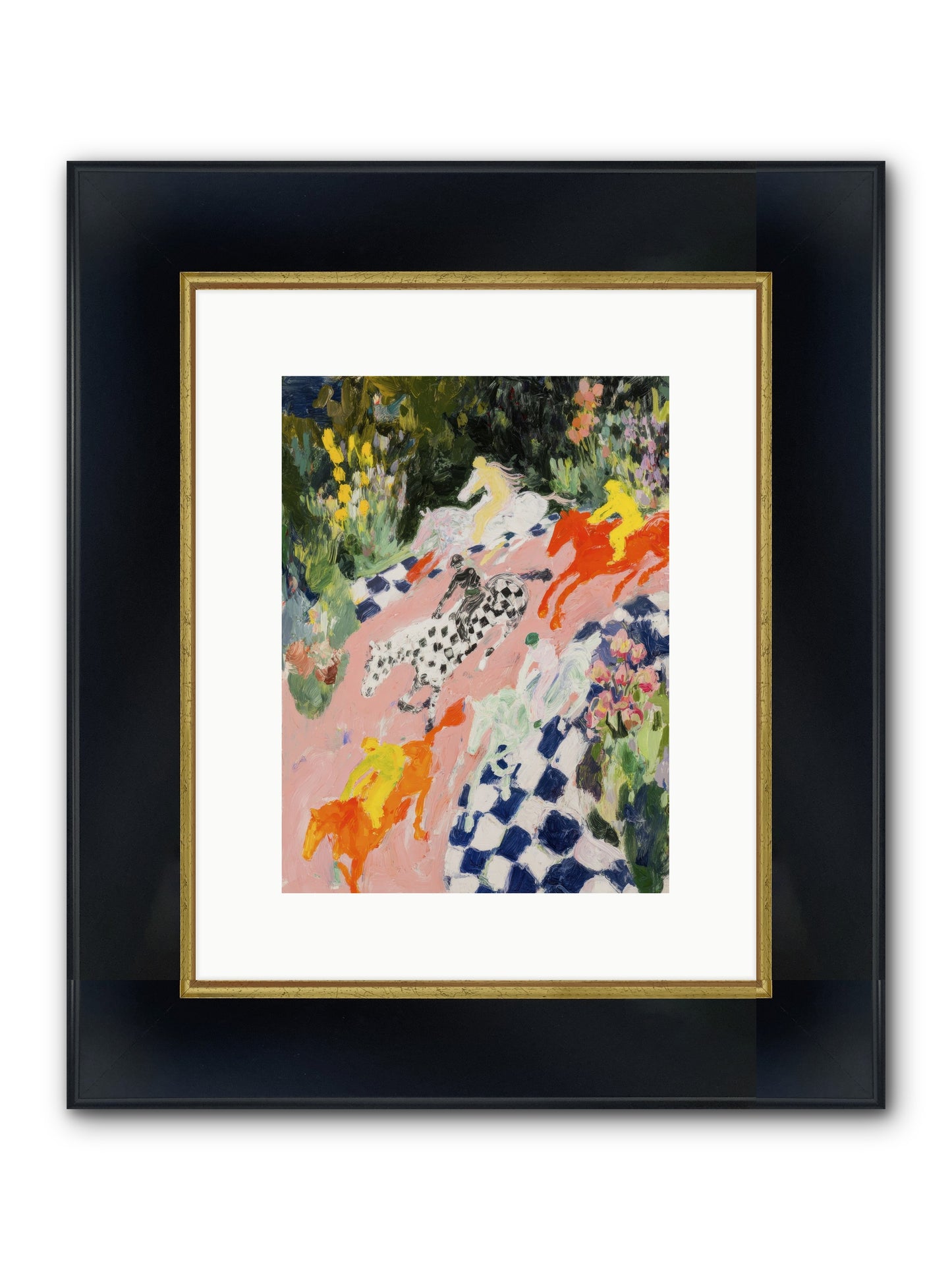 Quiet Sessions Framed Print - Wide Black w/Gold 9x12