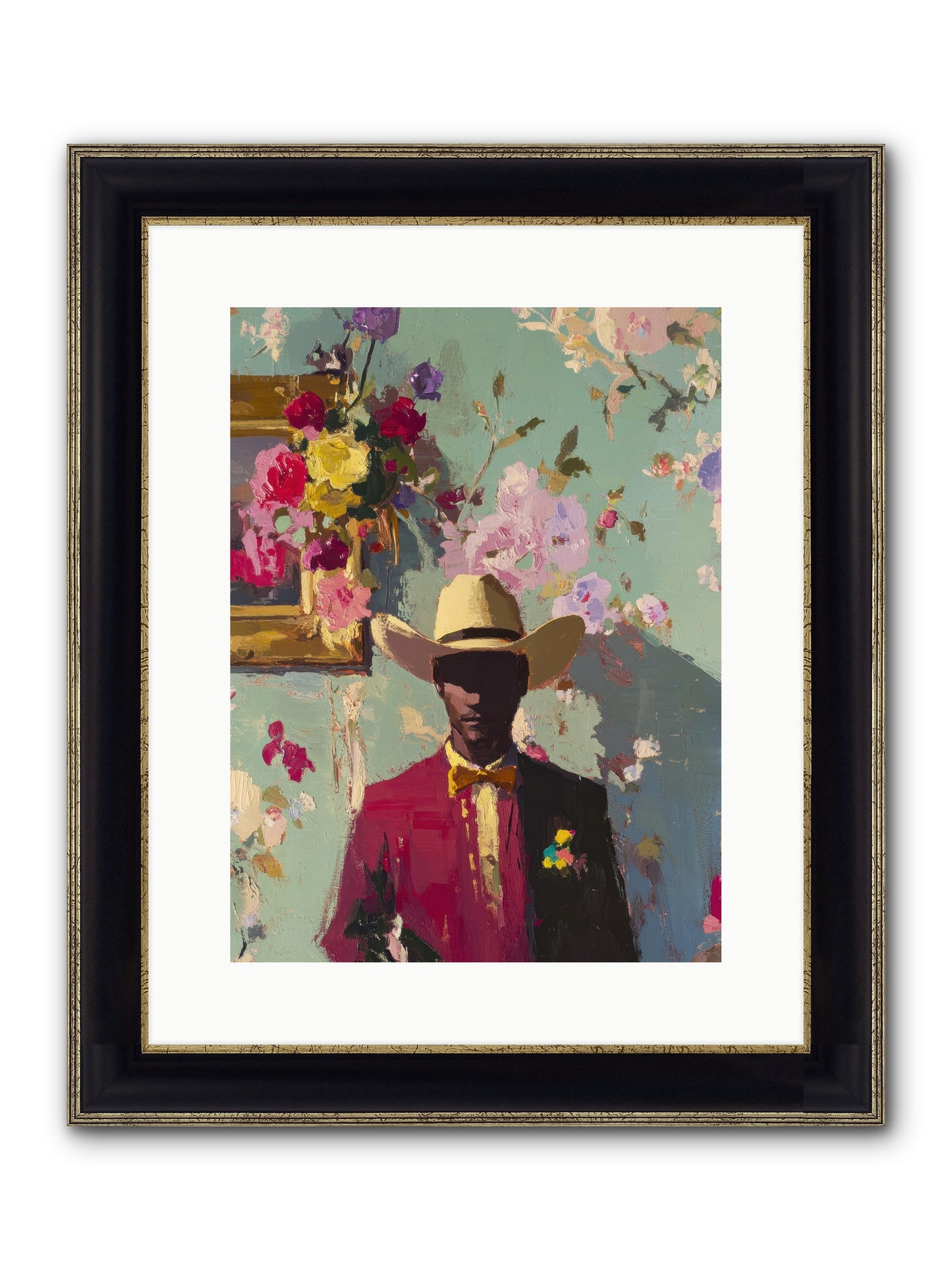 Quiet Storm Framed Print - Black & Gold 12x16
