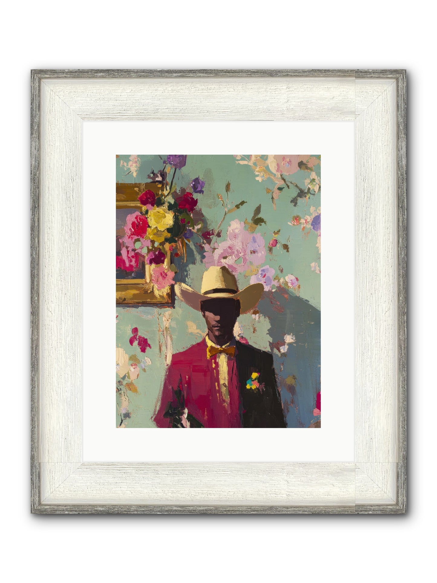 Quiet Storm Framed Print - Driftwood White 12x16