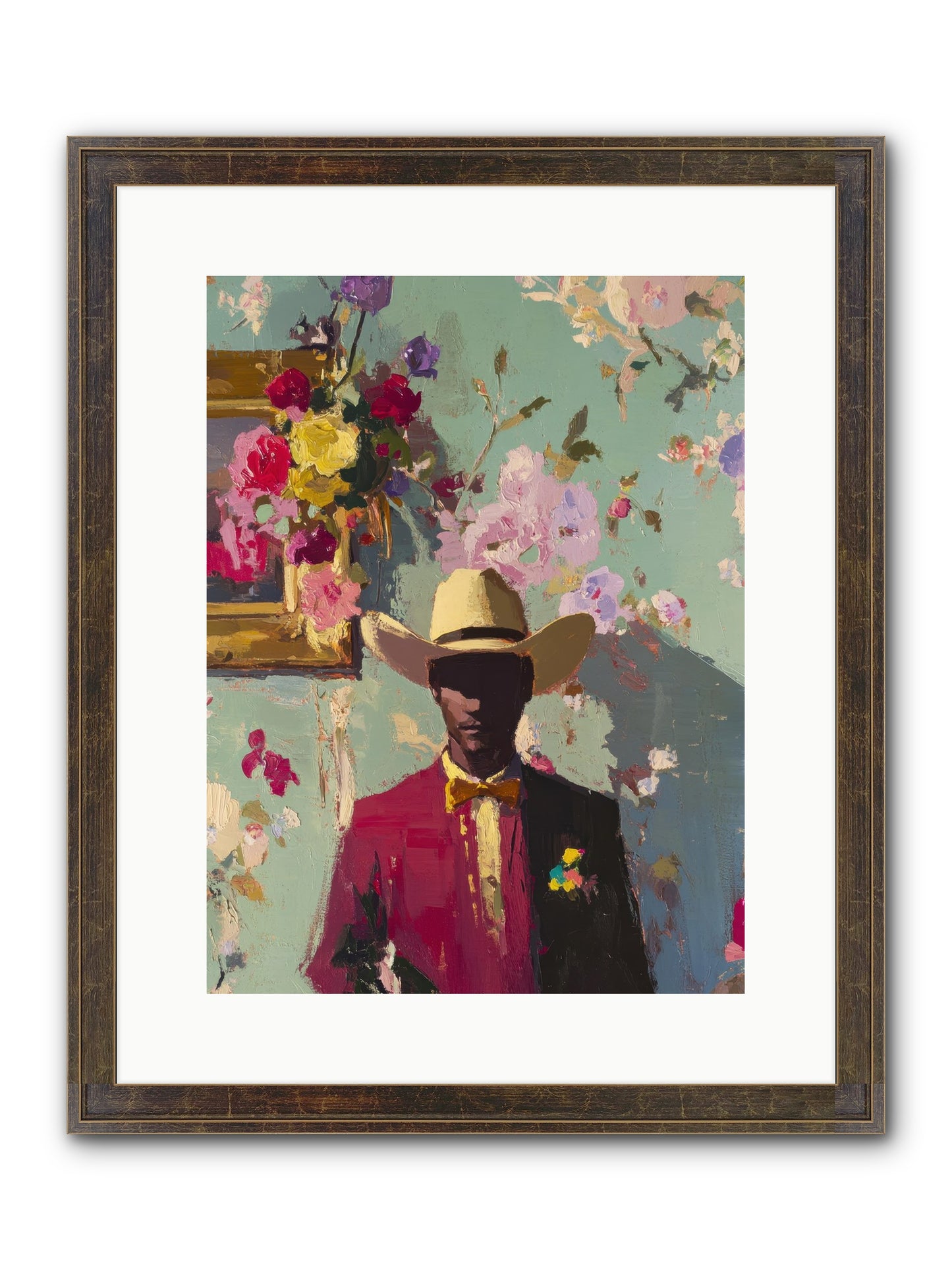 Quiet Storm Framed Print - Slimwoods Black/Gold 12x16