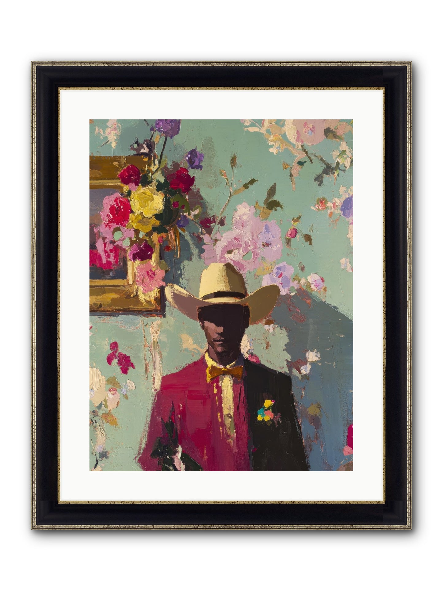Quiet Storm Framed Print - Black & Gold 18x24
