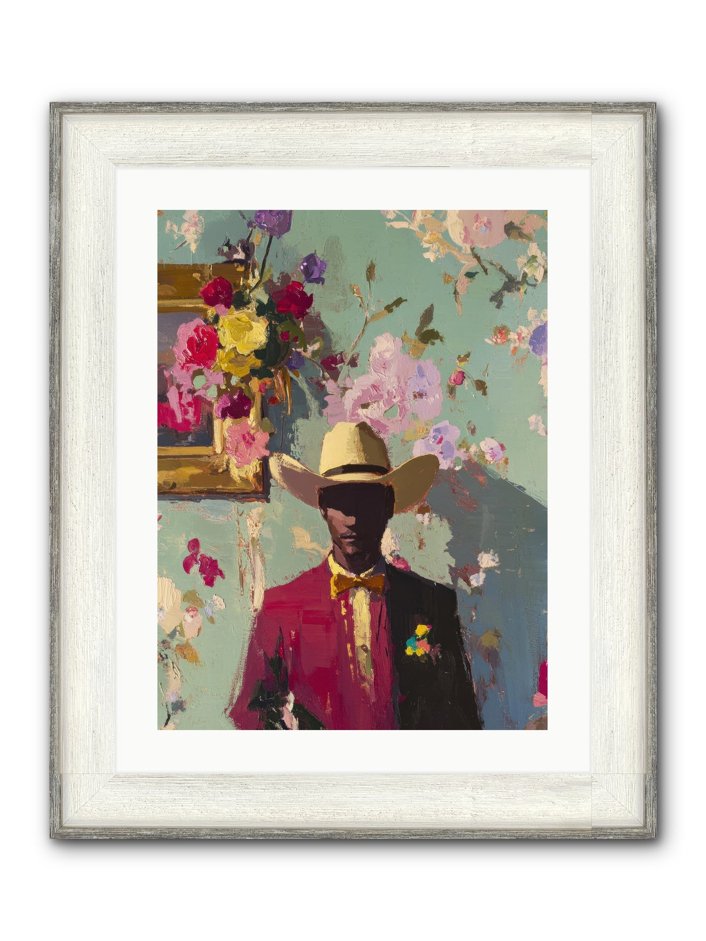 Quiet Storm Framed Print - Driftwood White 18x24