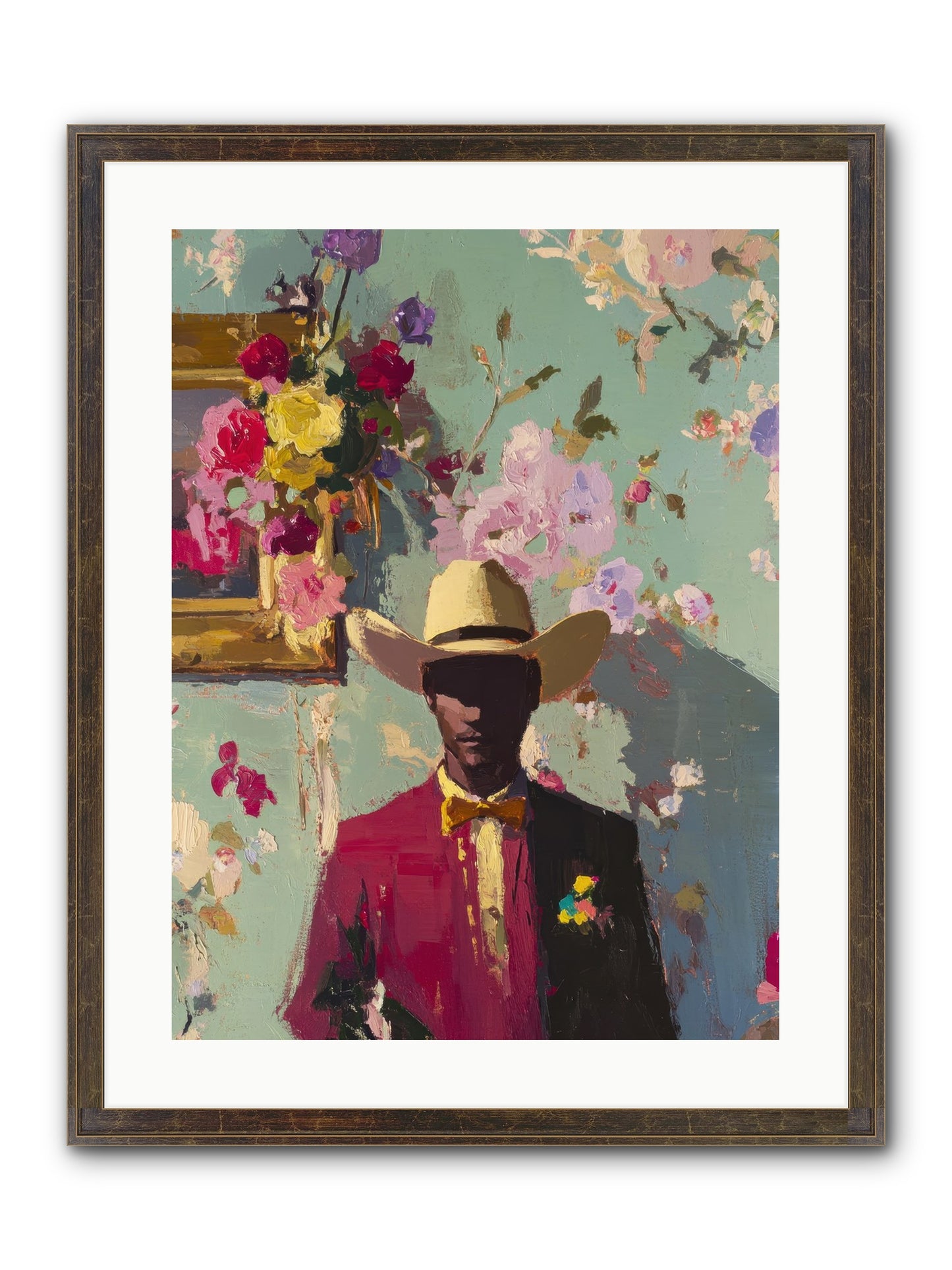 Quiet Storm Framed Print - Slimwoods Black/Gold 18x24