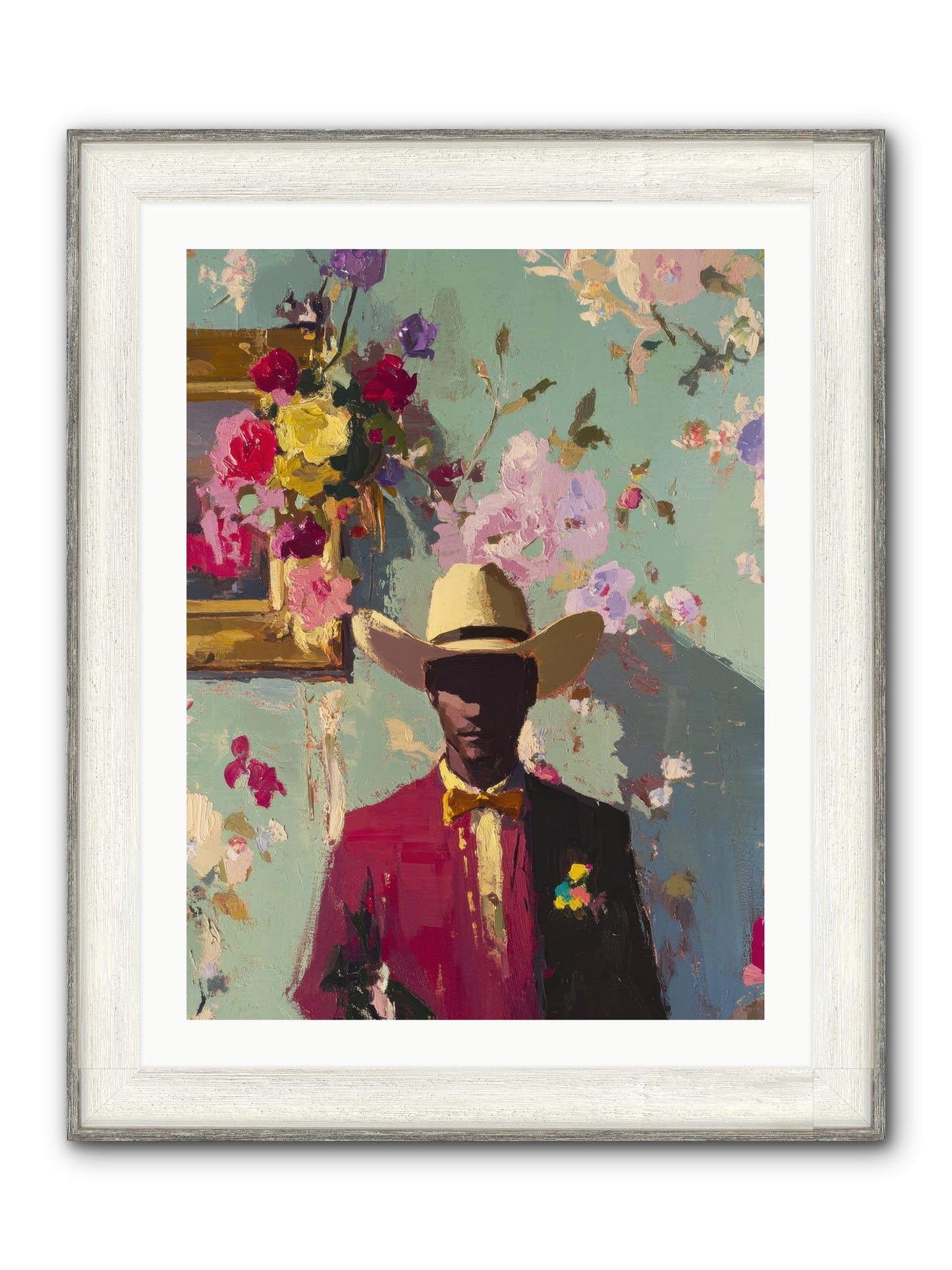Quiet Storm Framed Print - Driftwood White 24x32