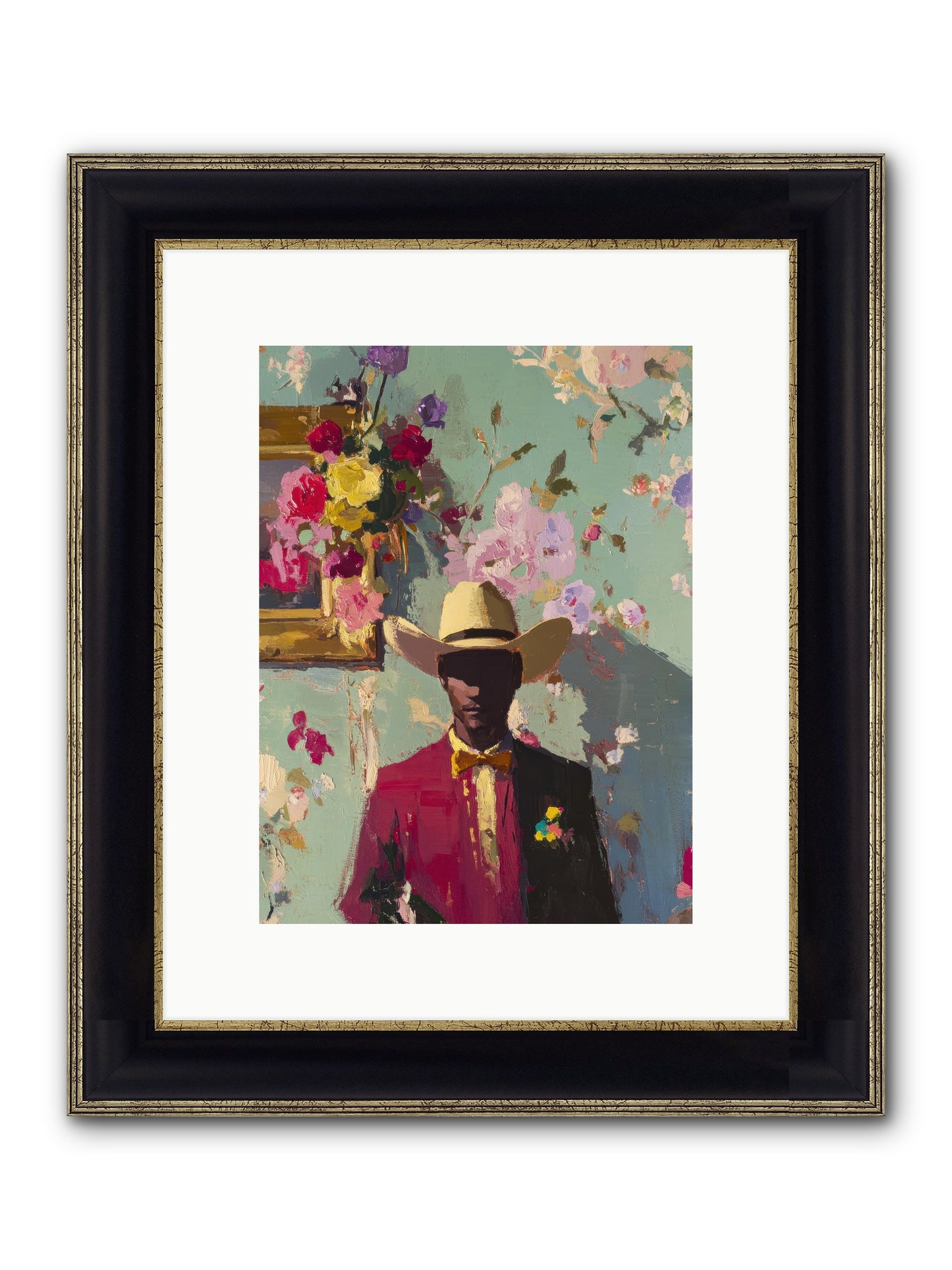 Quiet Storm Framed Print - Black & Gold 9x12