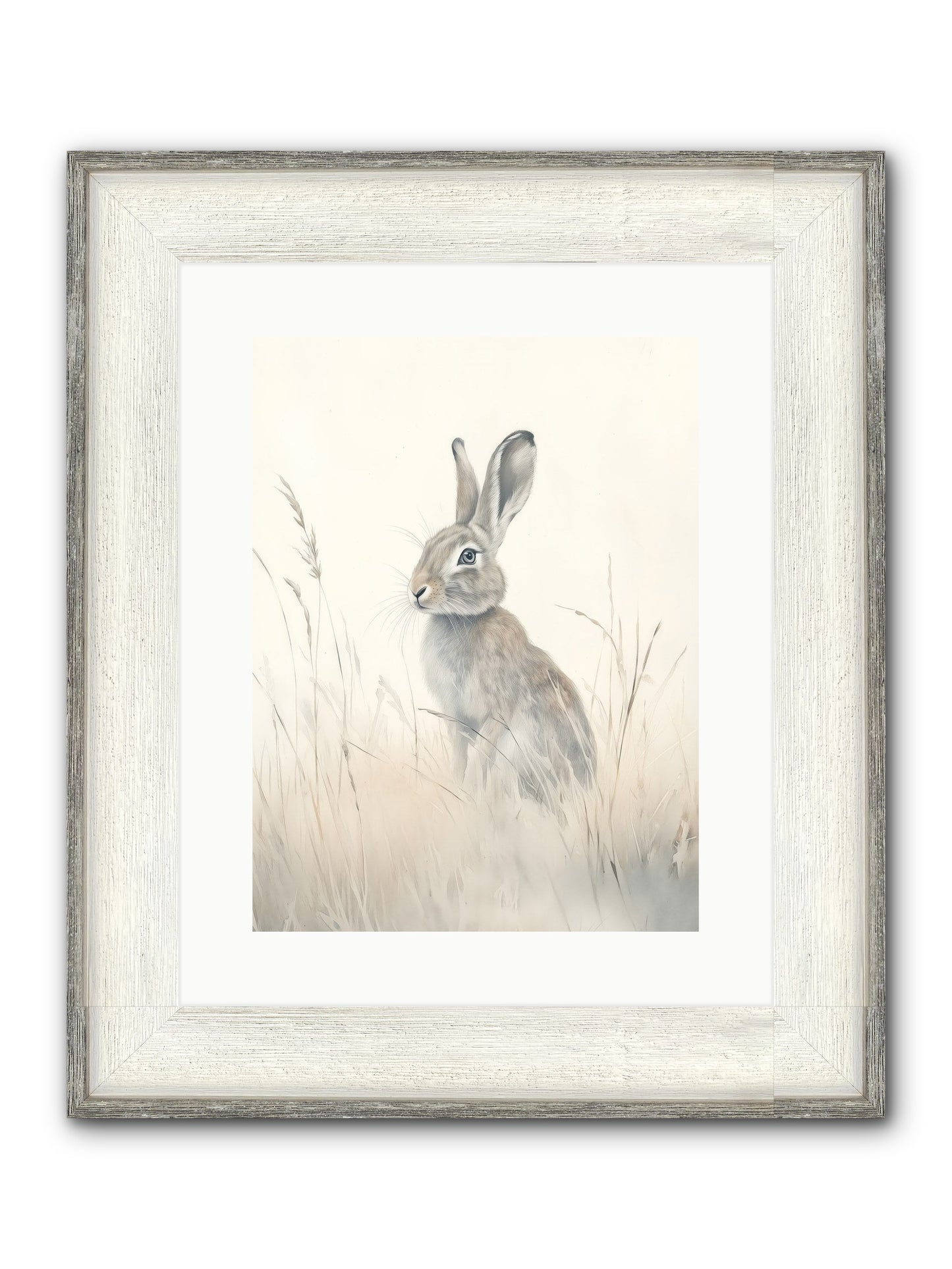 Quiet Visitor Framed Print - Driftwood White 12x16