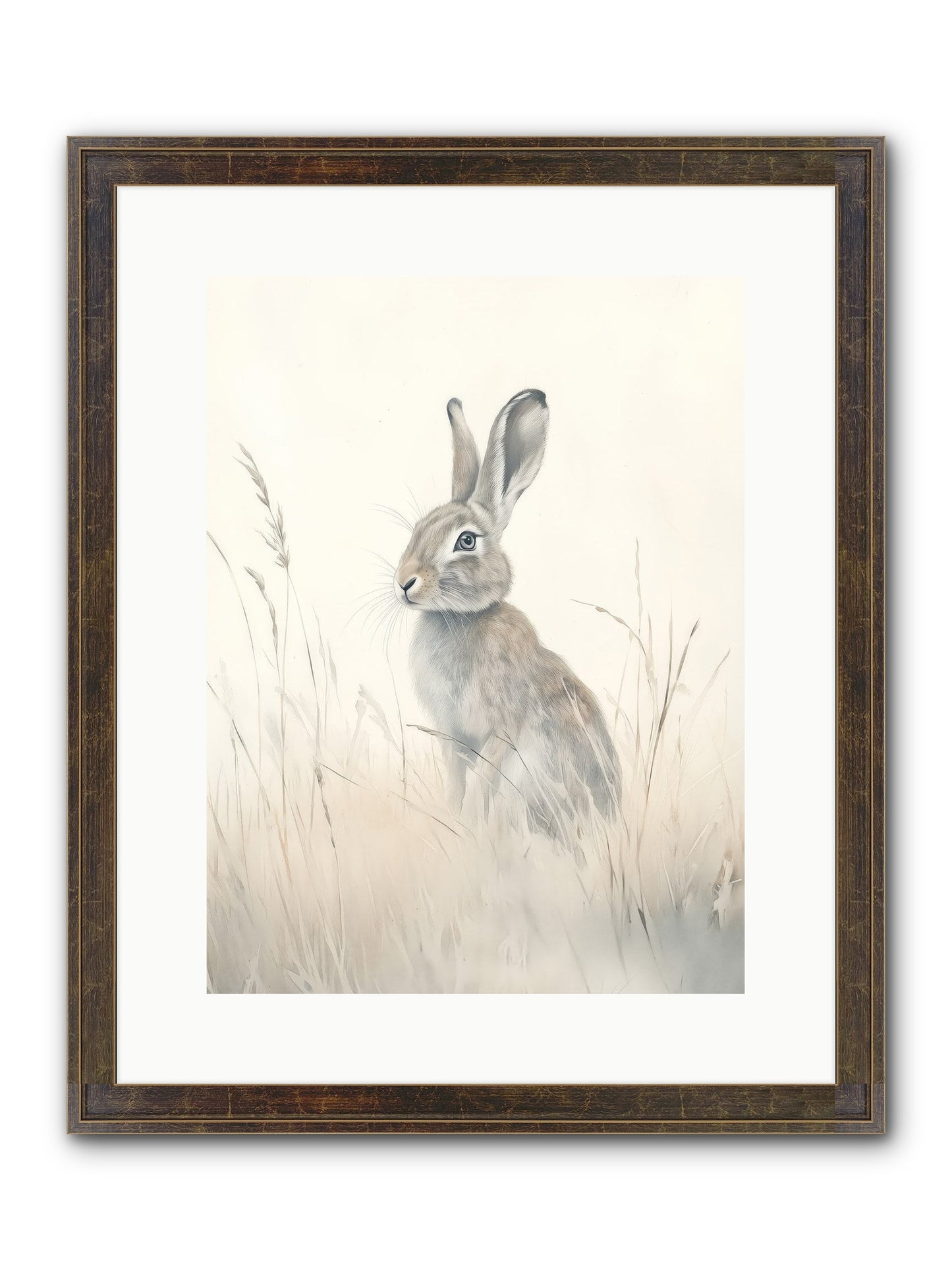 Quiet Visitor Framed Print - Slimwoods Black/Gold 12x16