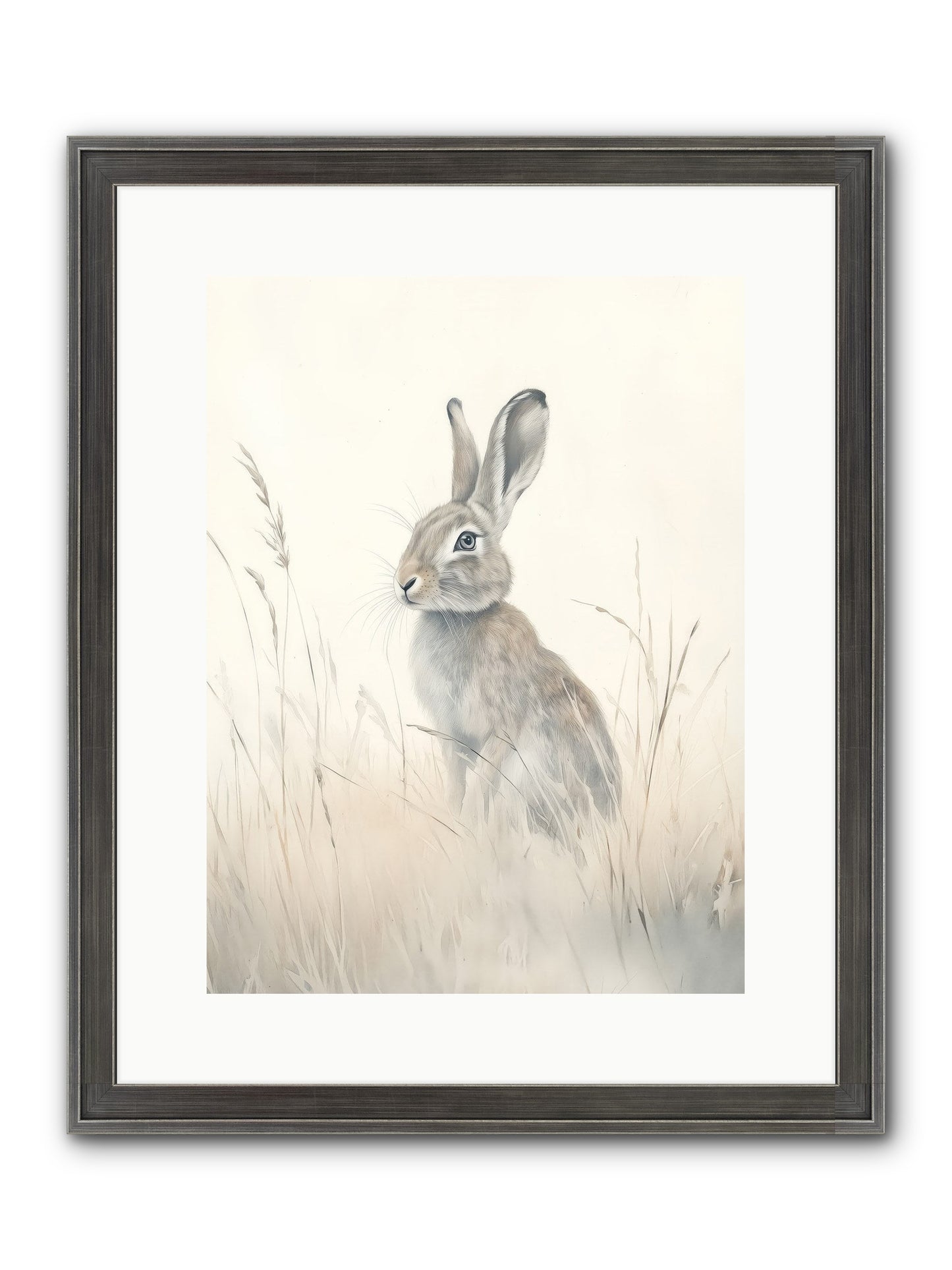Quiet Visitor Framed Print - Slimwoods Black/Silver 12x16