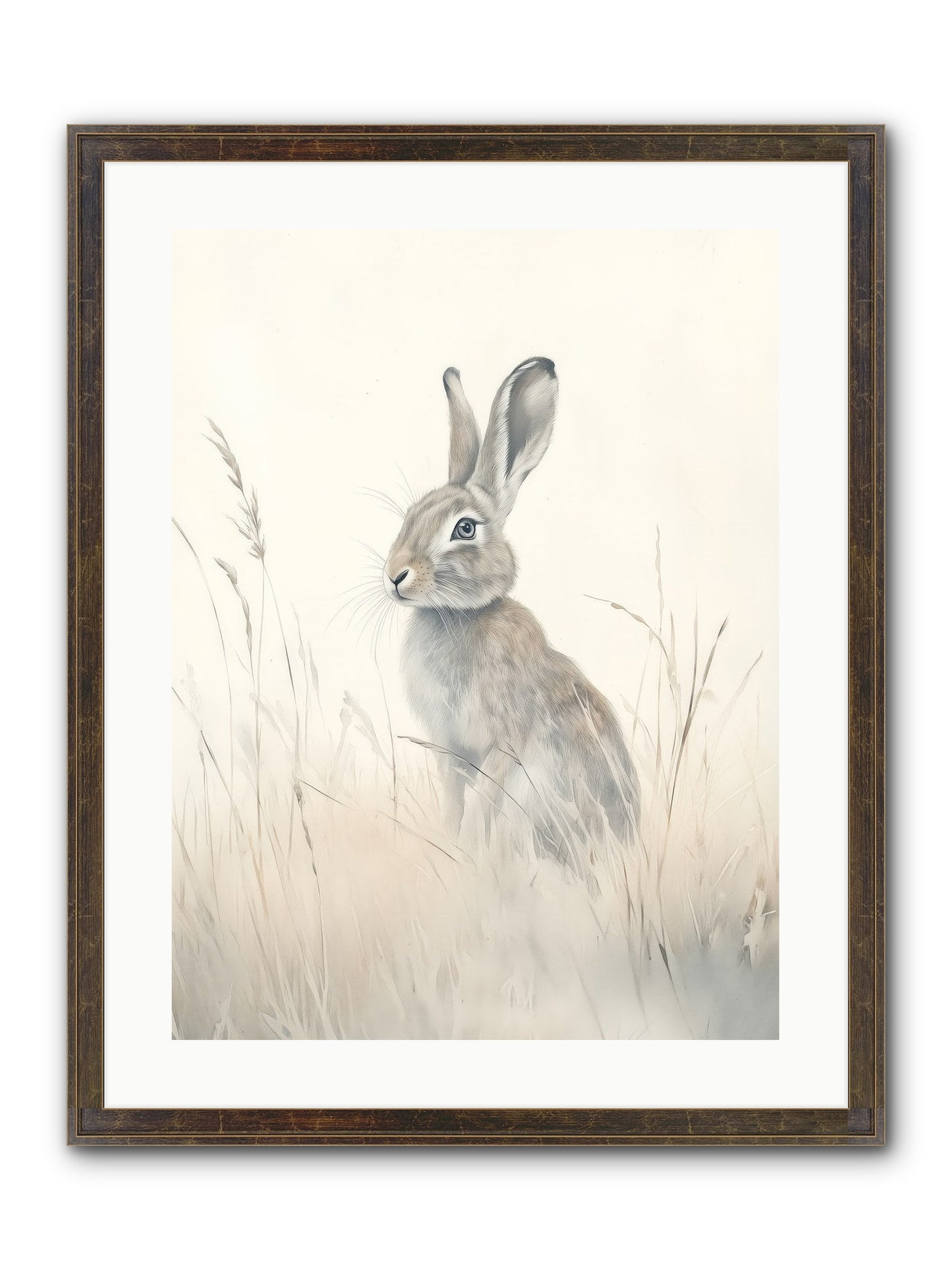 Quiet Visitor Framed Print - Slimwoods Black/Gold 18x24