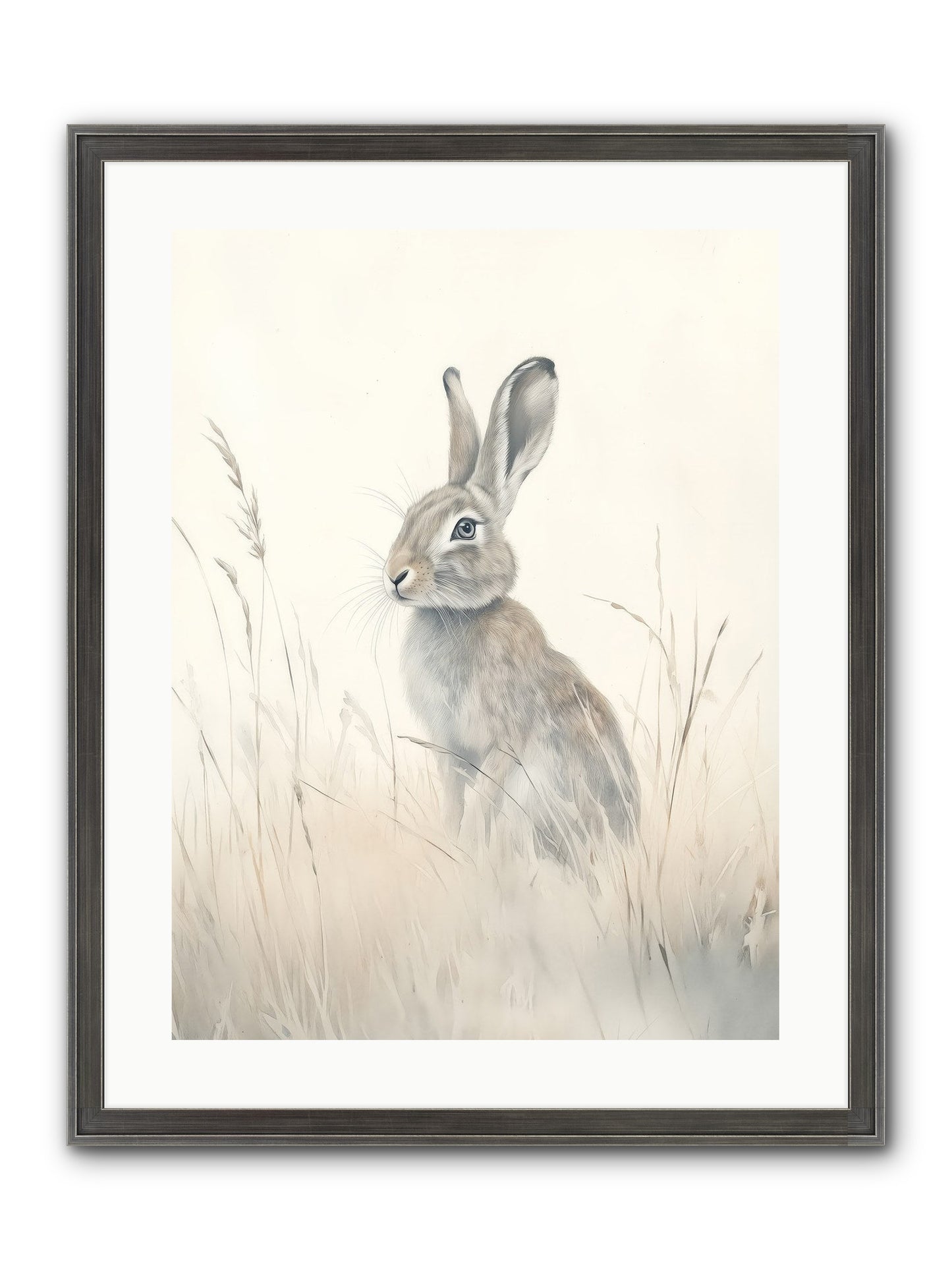 Quiet Visitor Framed Print - Slimwoods Black/Silver 18x24