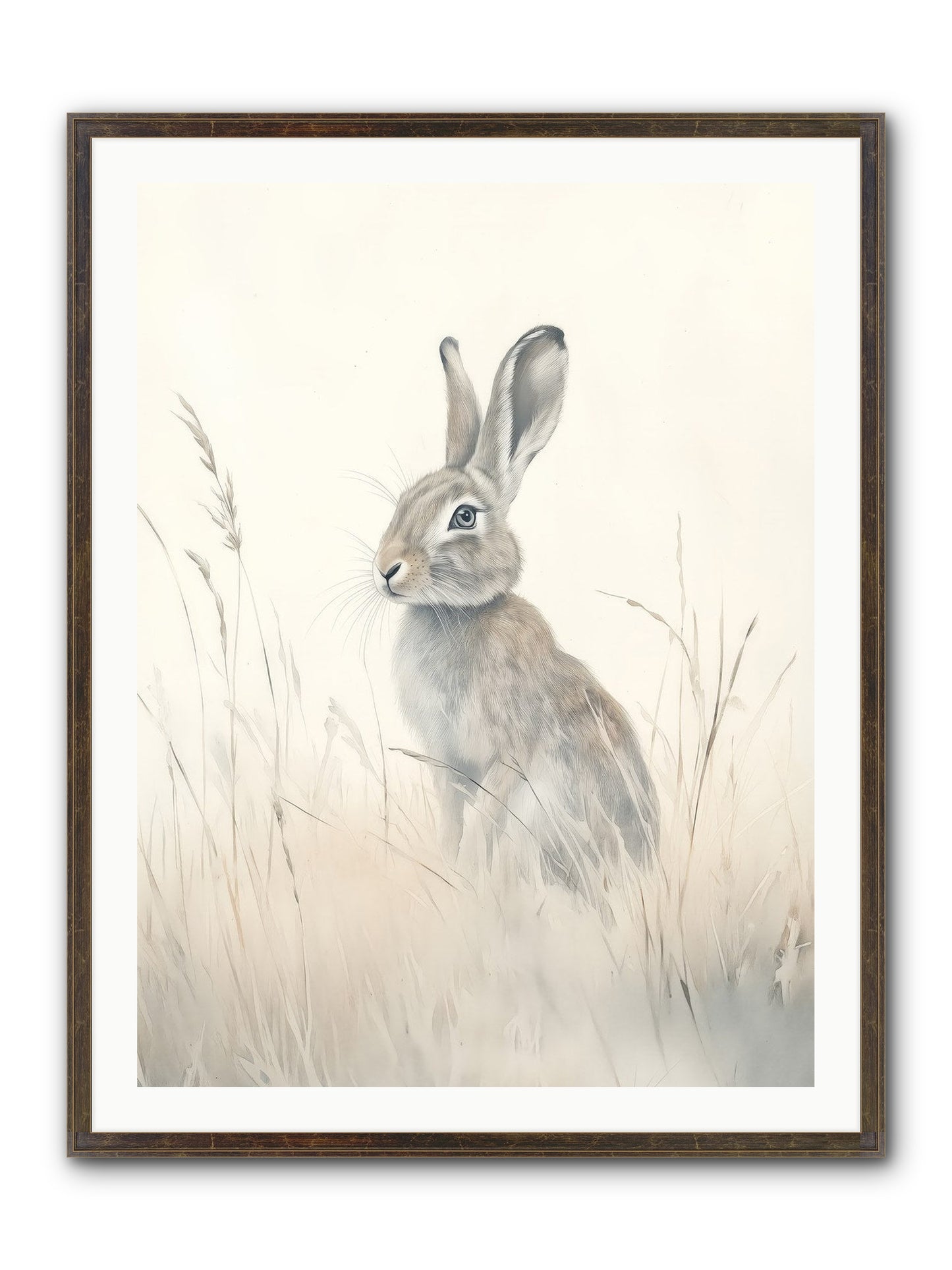 Quiet Visitor Framed Print - Slimwoods Black/Gold 30x40