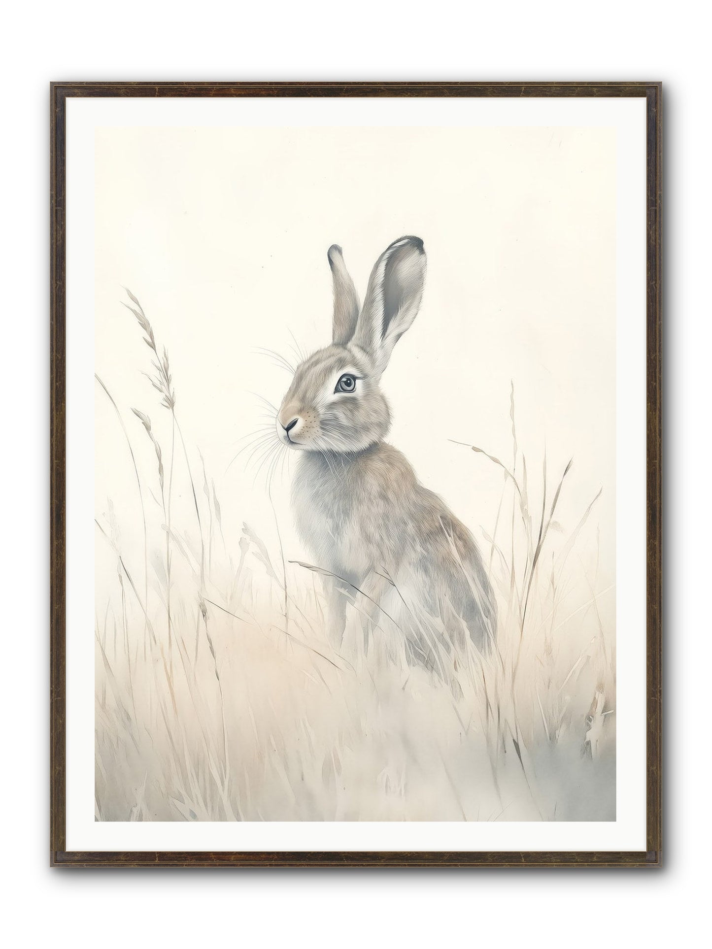 Quiet Visitor Framed Print - Slimwoods Black/Gold 36x48